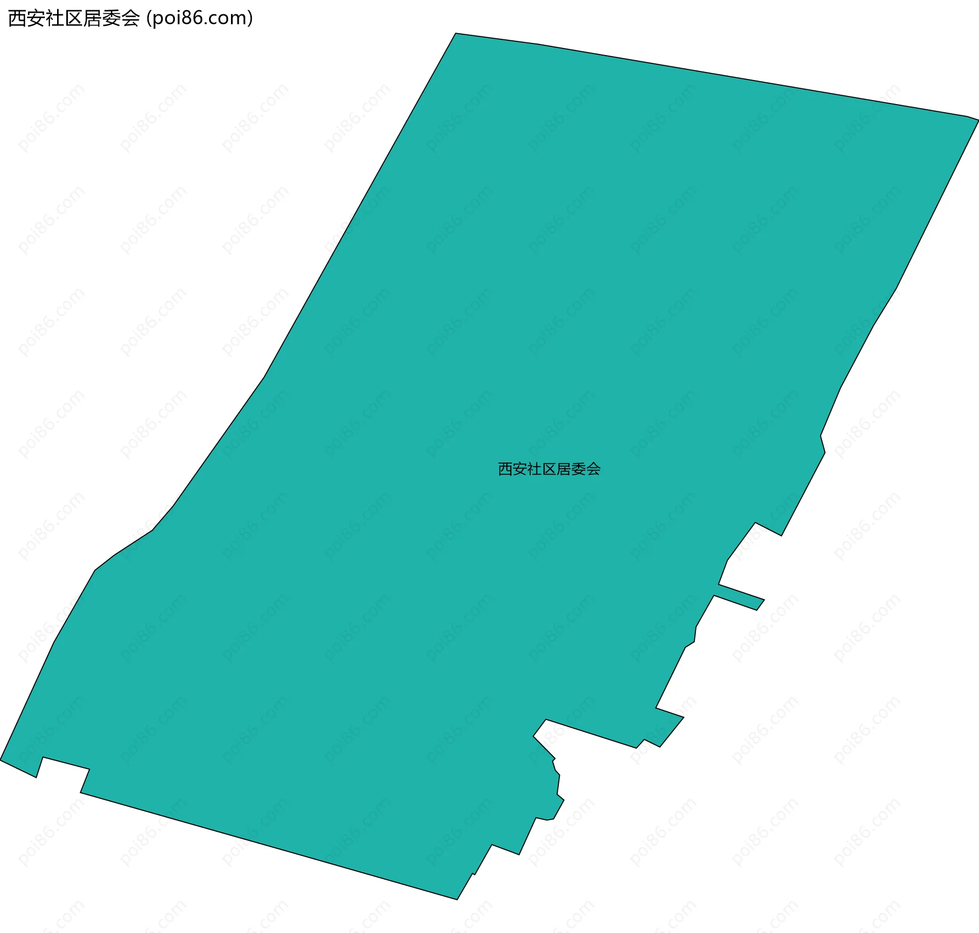 西安社区居委会边界地图