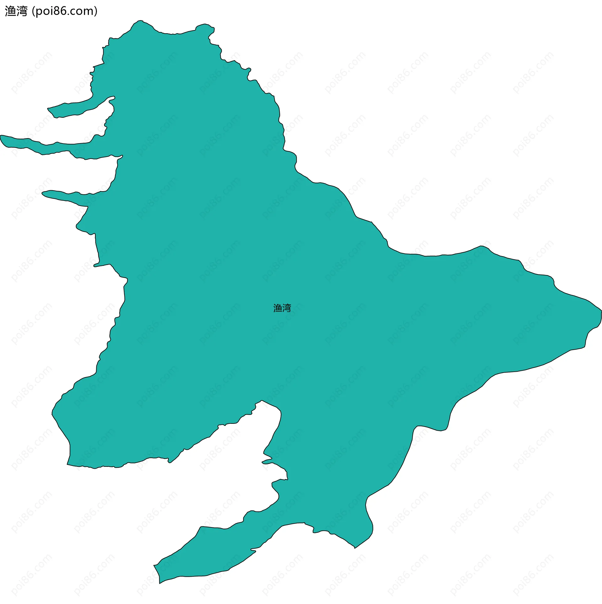 渔湾边界地图