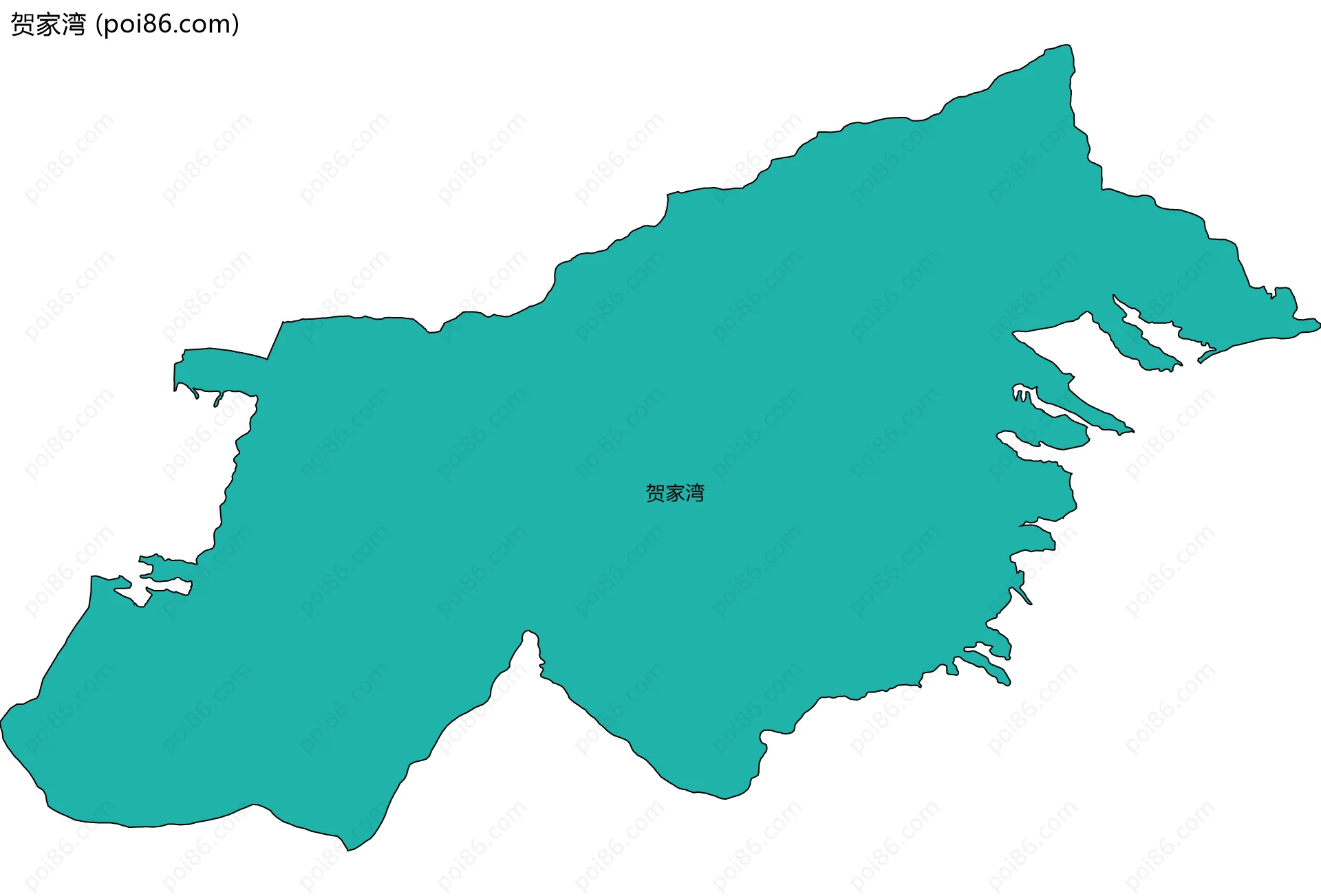 贺家湾边界地图