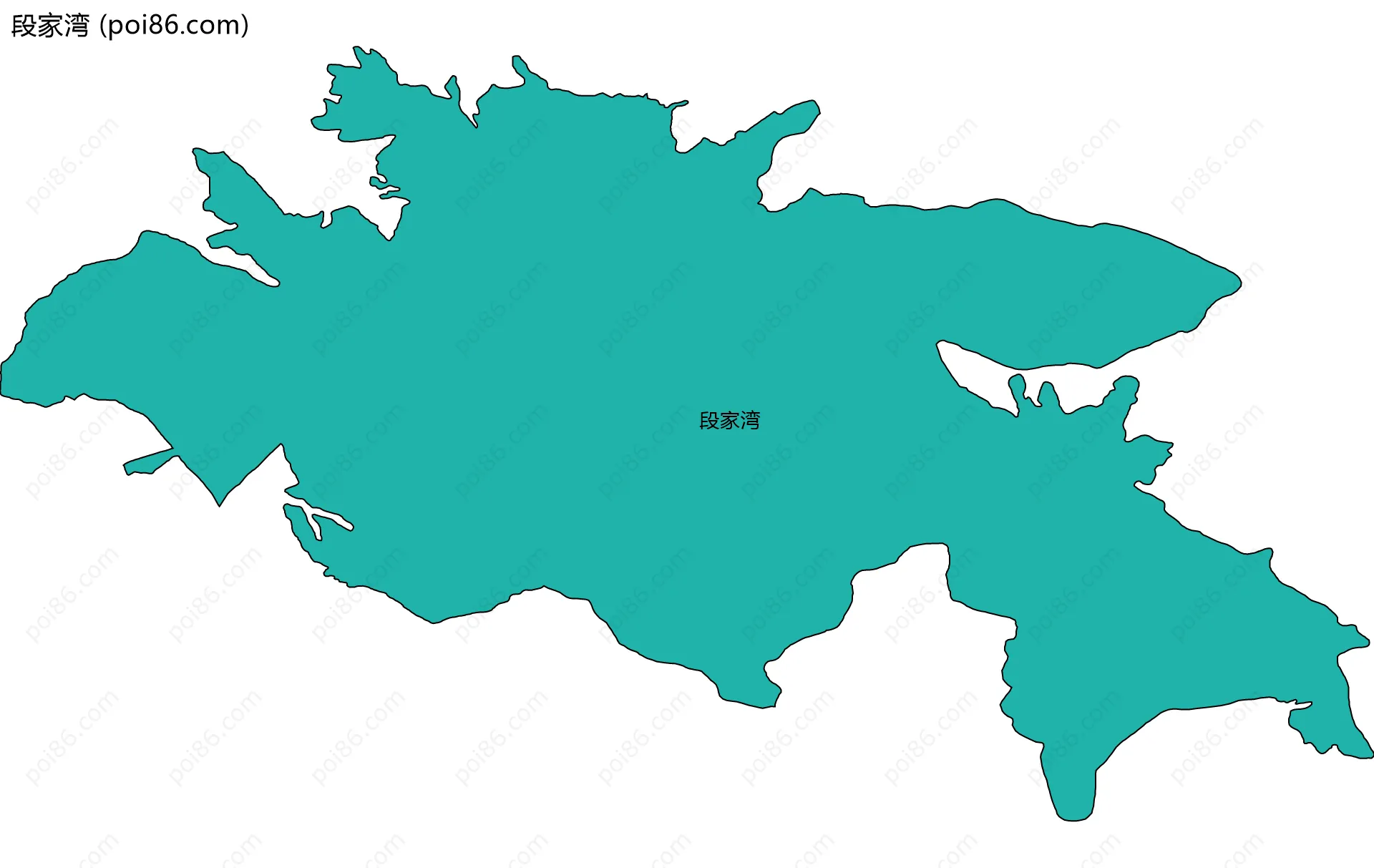 段家湾边界地图