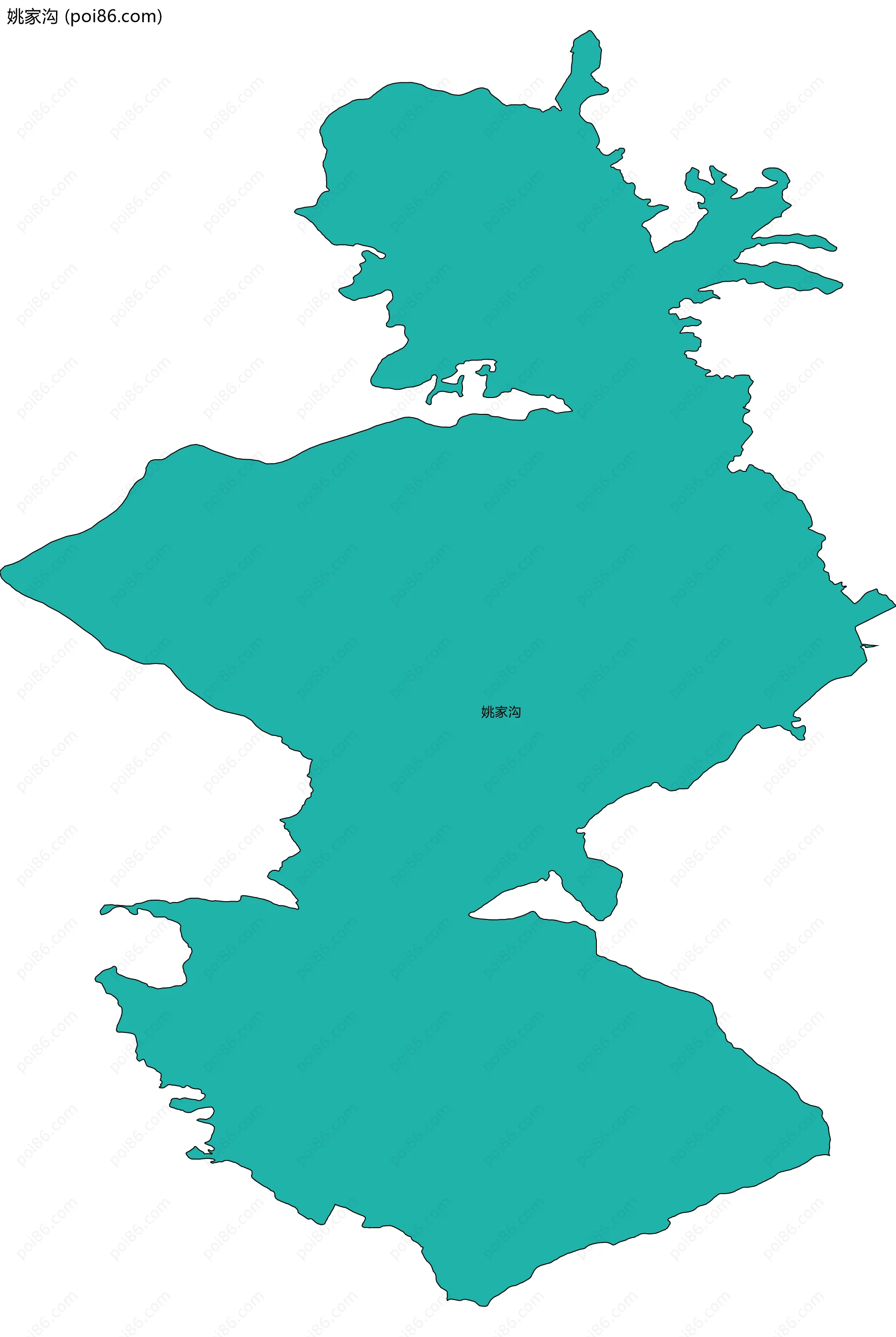 姚家沟边界地图