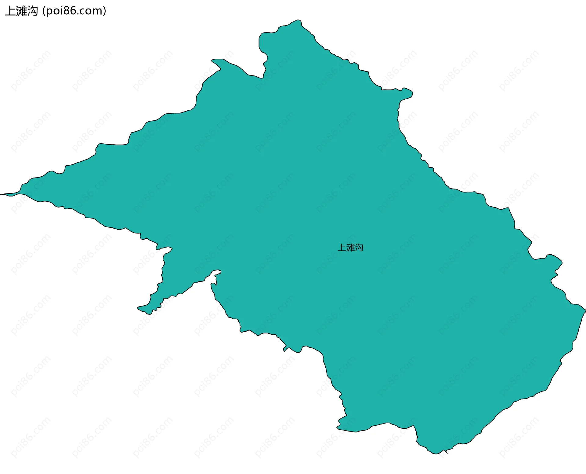 上滩沟边界地图