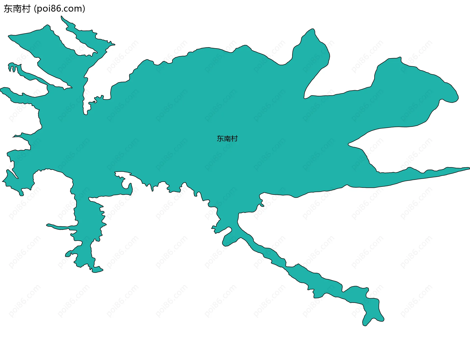 东南村边界地图