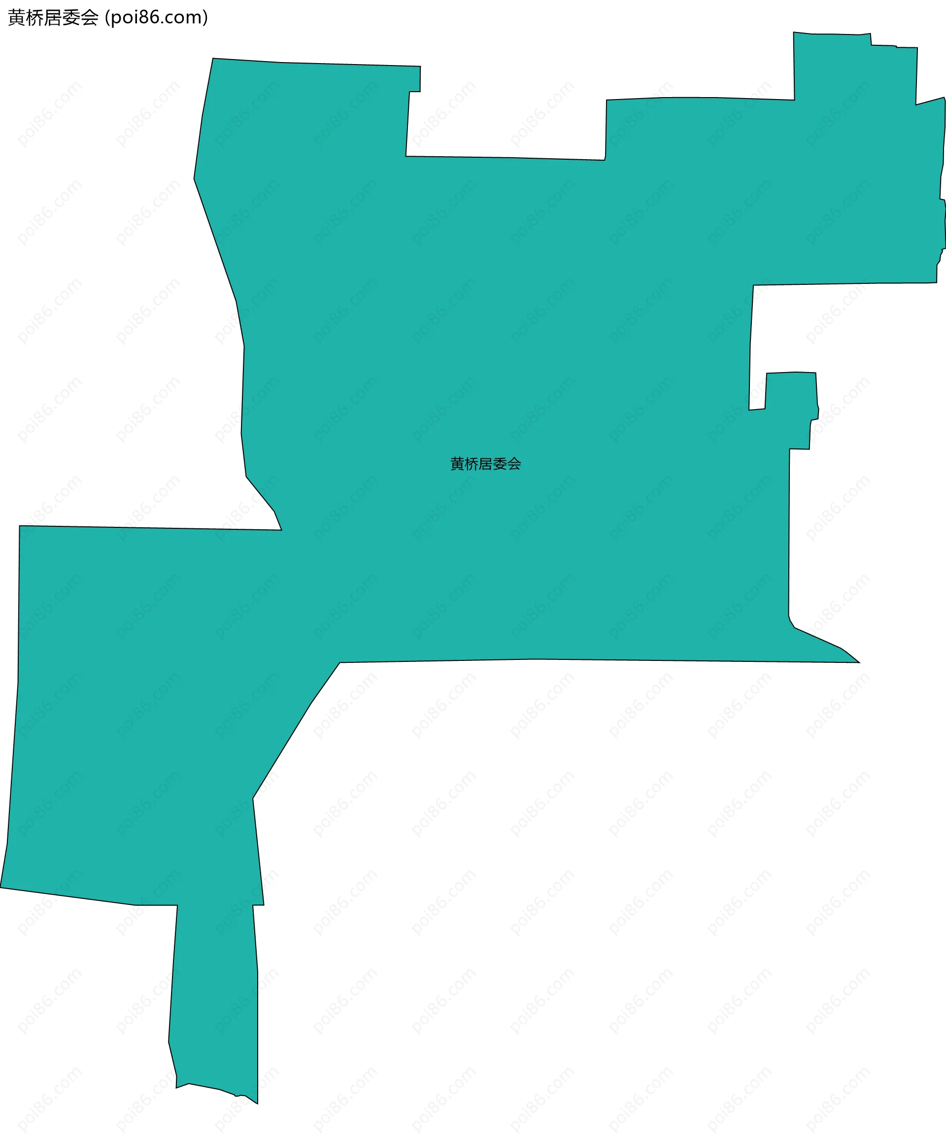 黄桥居委会边界地图