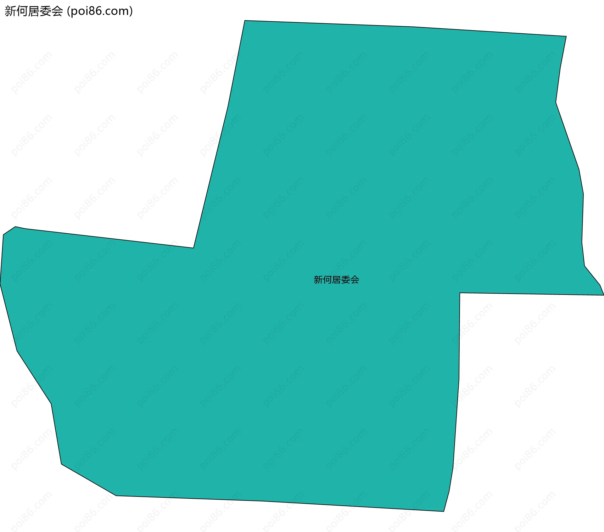 新何居委会边界地图