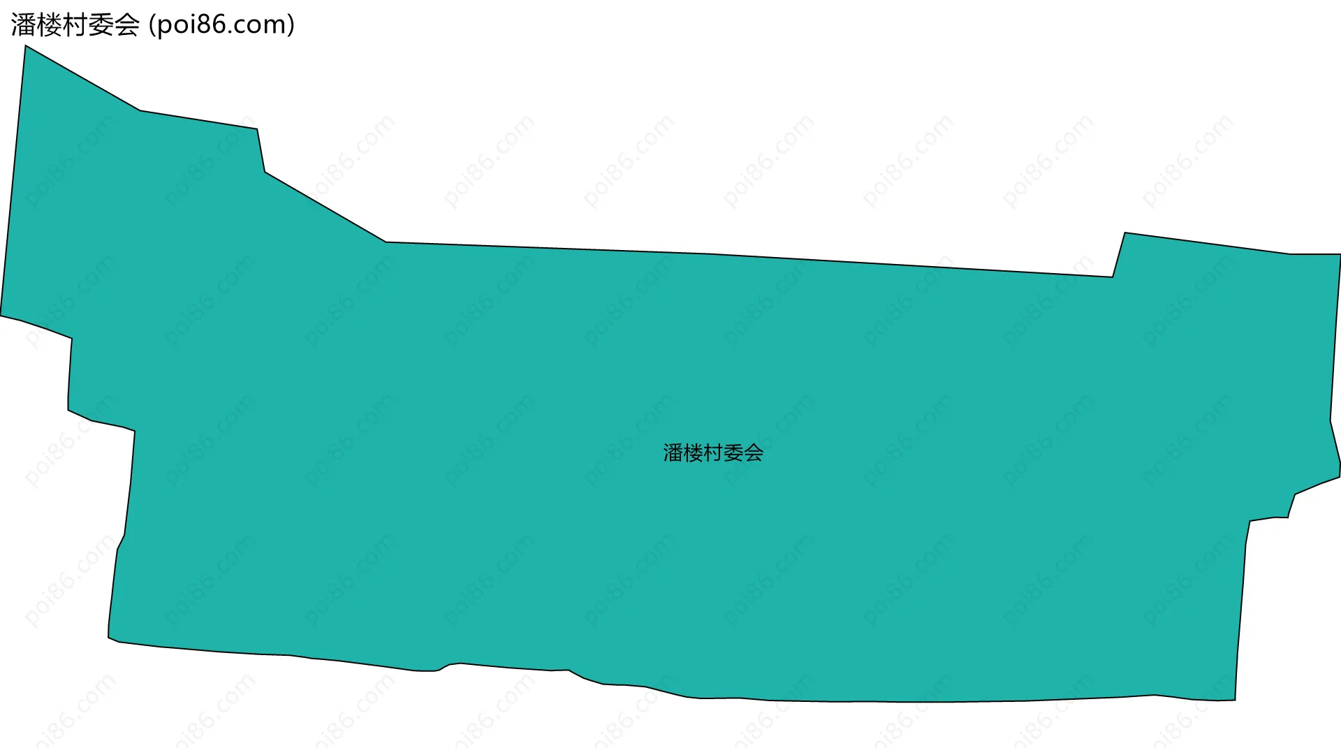 潘楼村委会边界地图