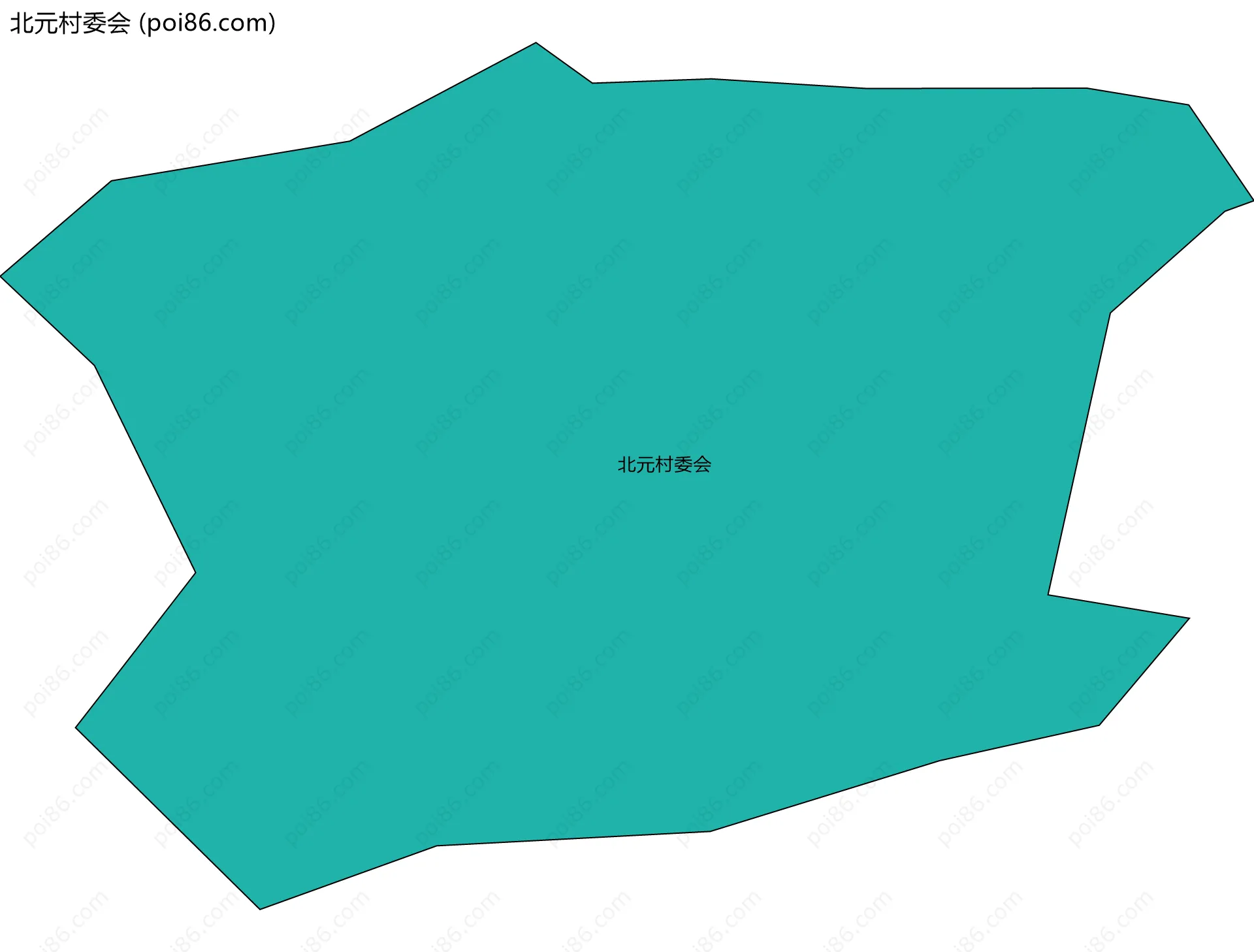 北元村委会边界地图