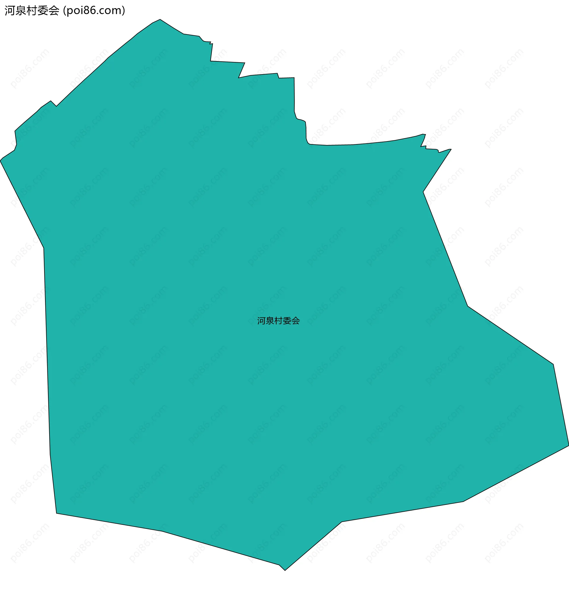 河泉村委会边界地图