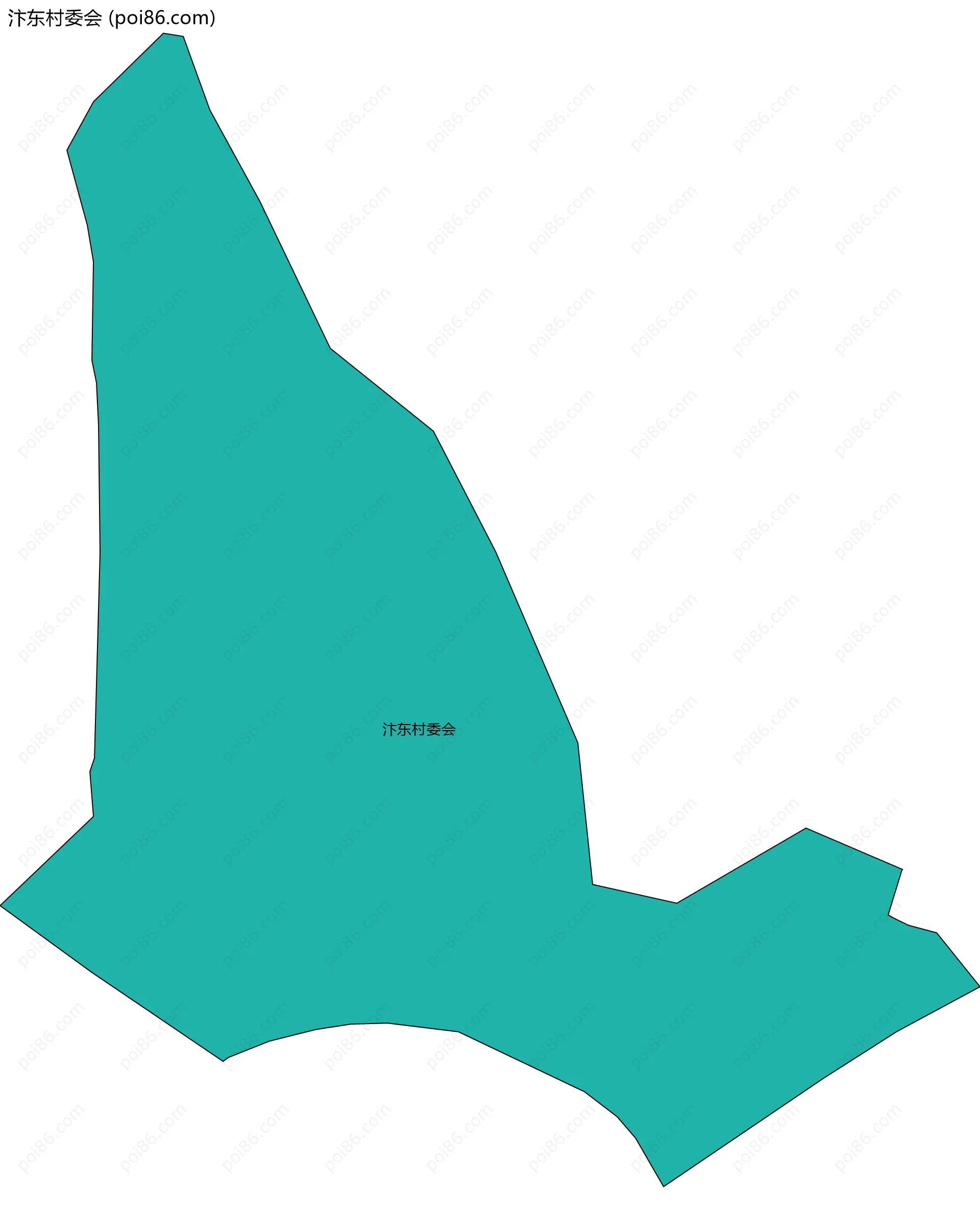 汴东村委会边界地图