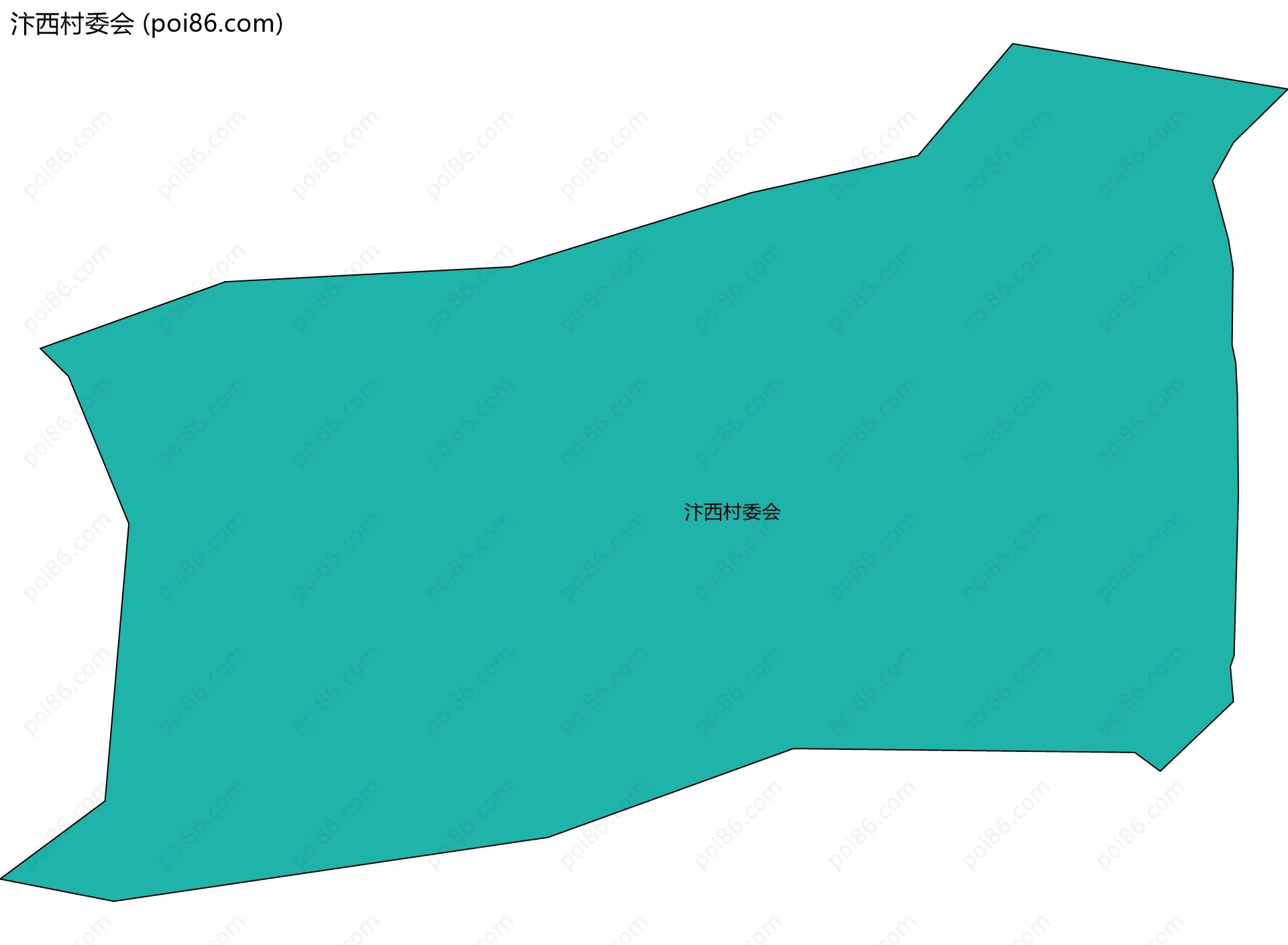 汴西村委会边界地图