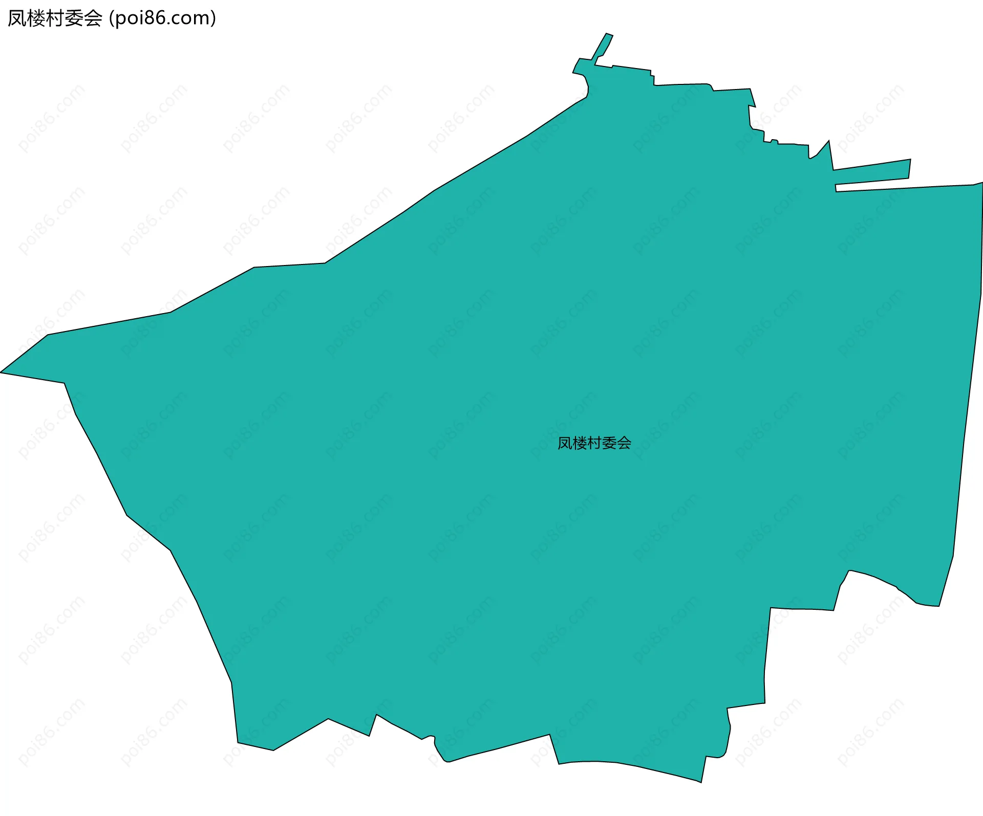 凤楼村委会边界地图