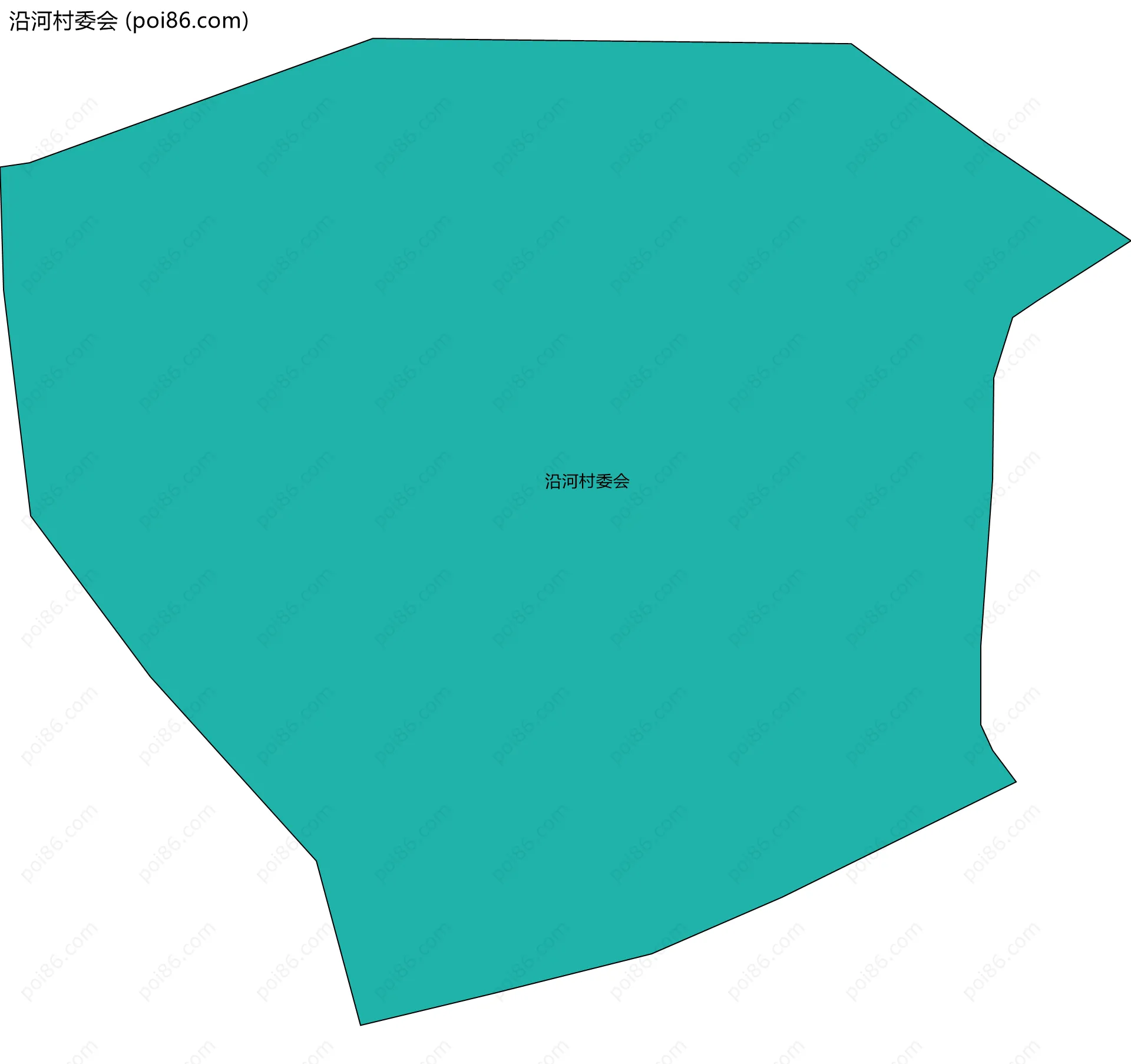 沿河村委会边界地图