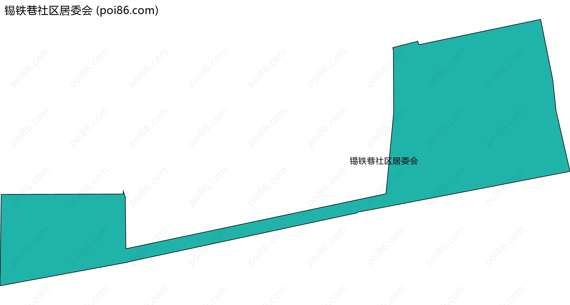 锡铁巷社区居委会边界地图