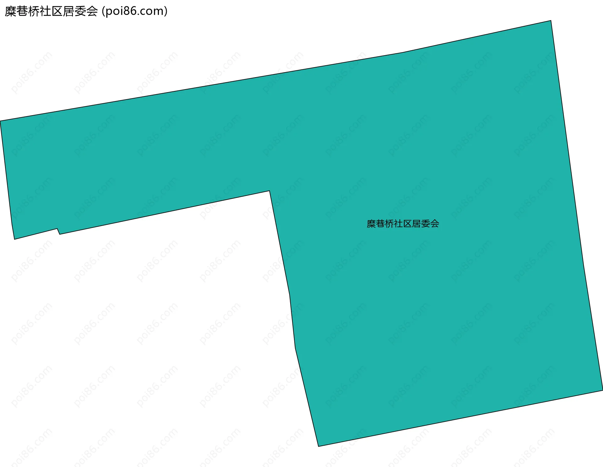 糜巷桥社区居委会边界地图