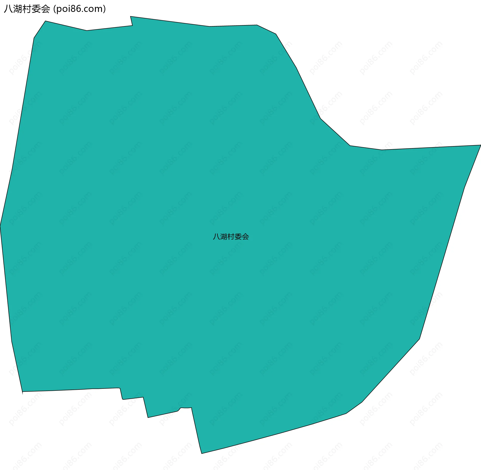 八湖村委会边界地图