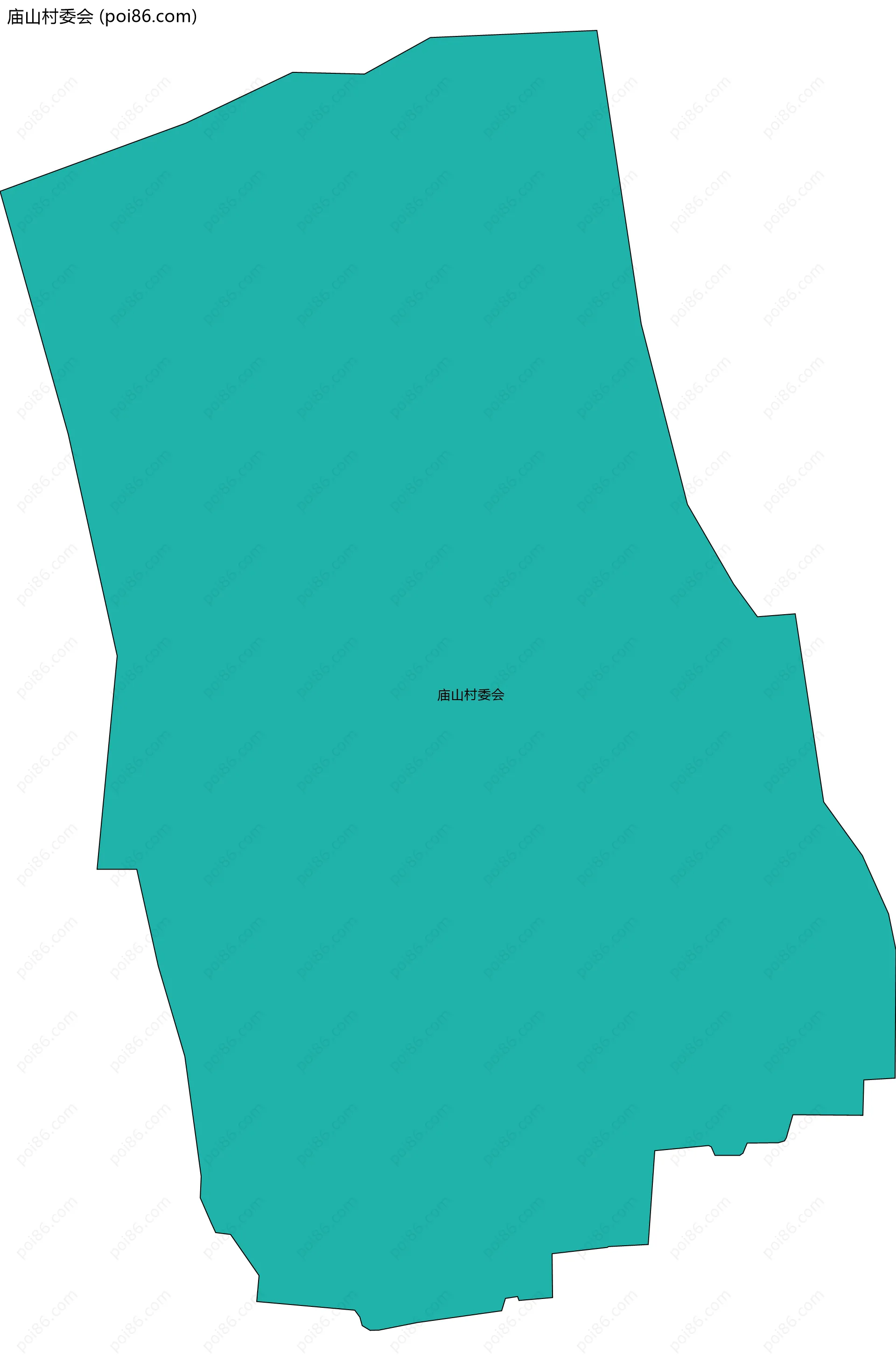 庙山村委会边界地图