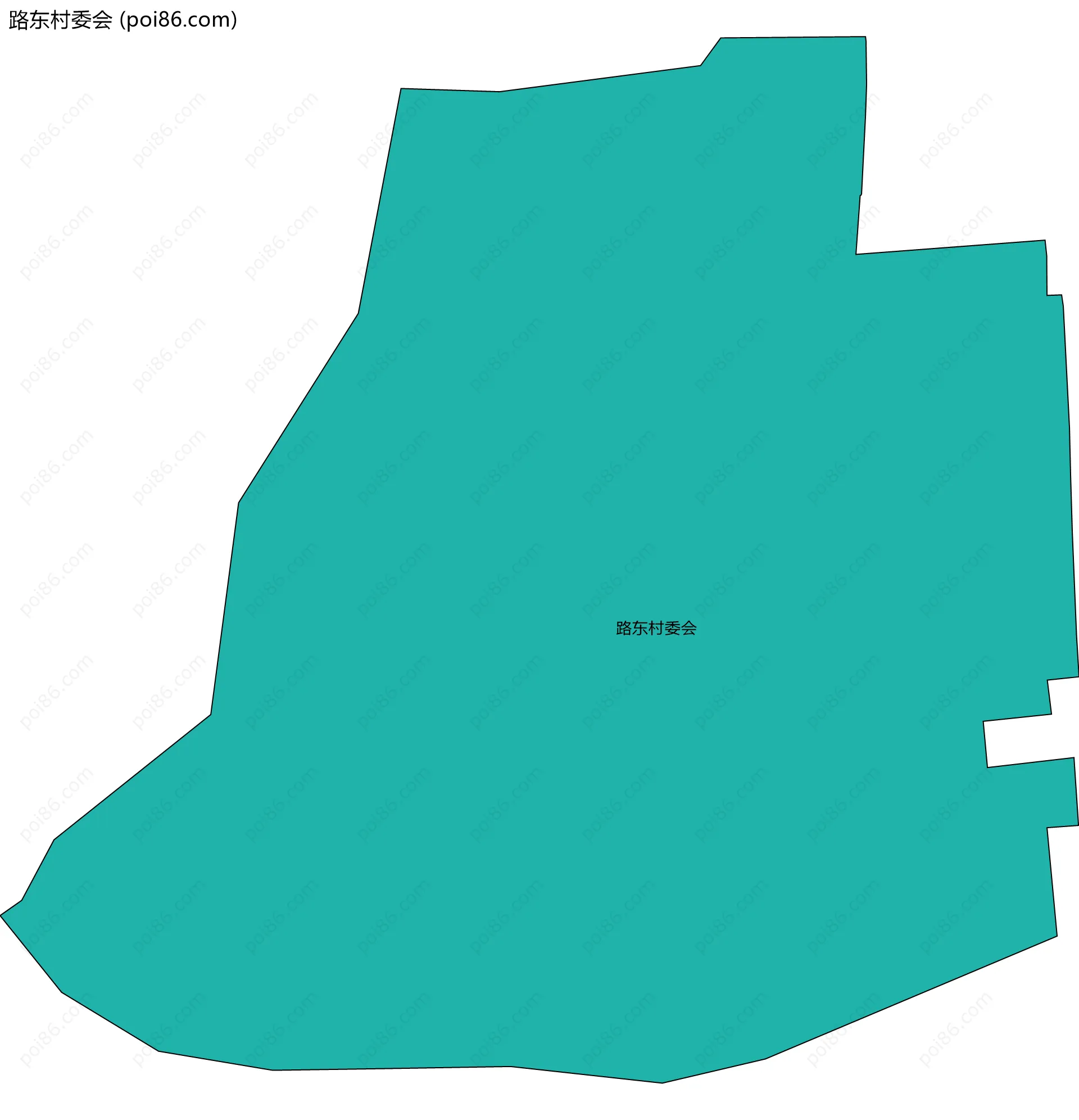 路东村委会边界地图