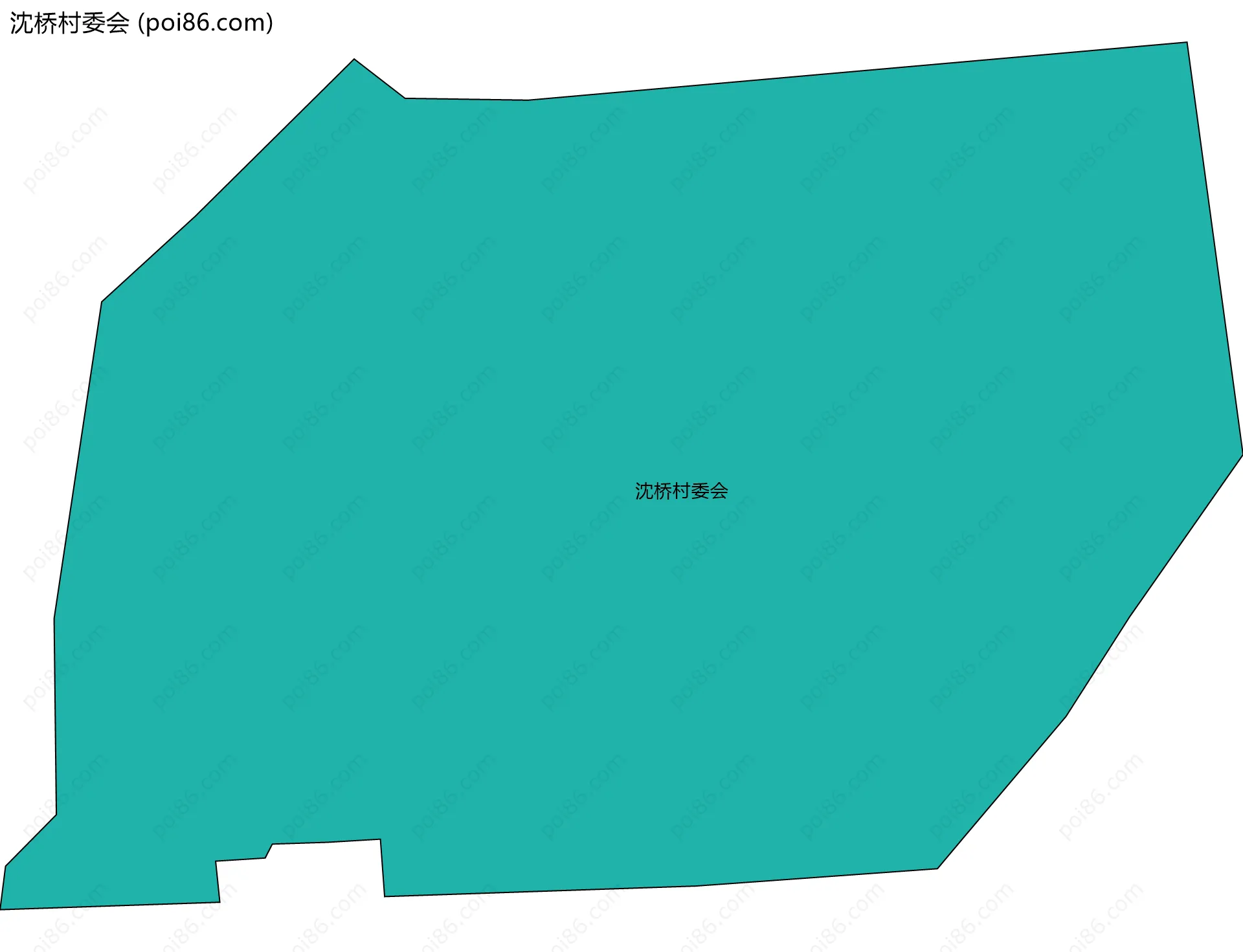 沈桥村委会边界地图