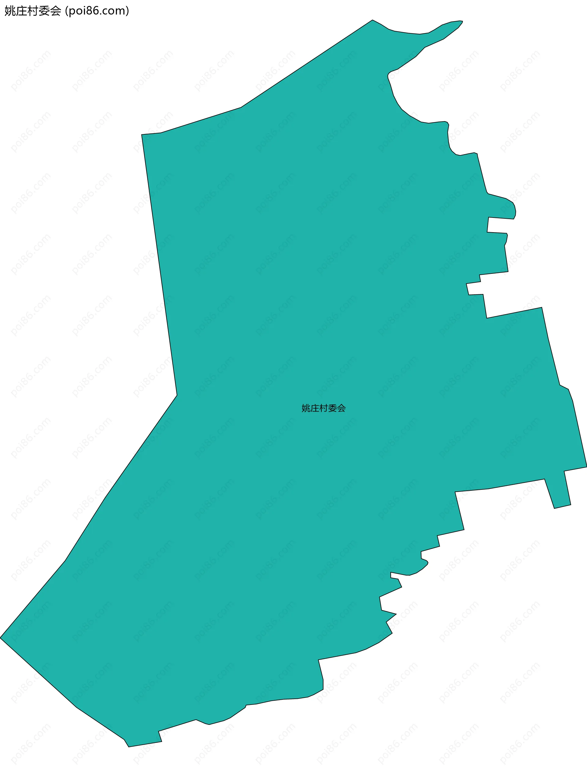 姚庄村委会边界地图