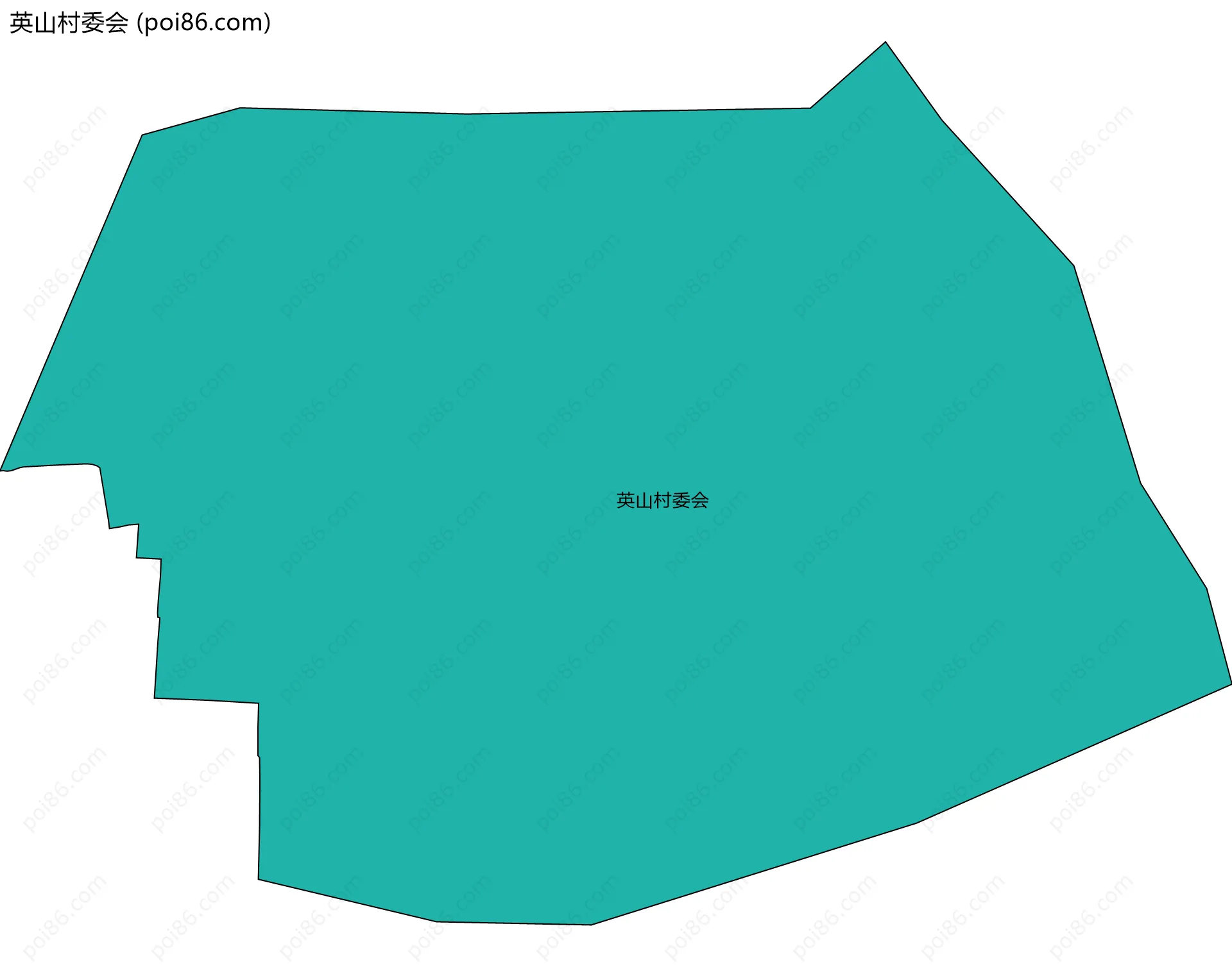 英山村委会边界地图