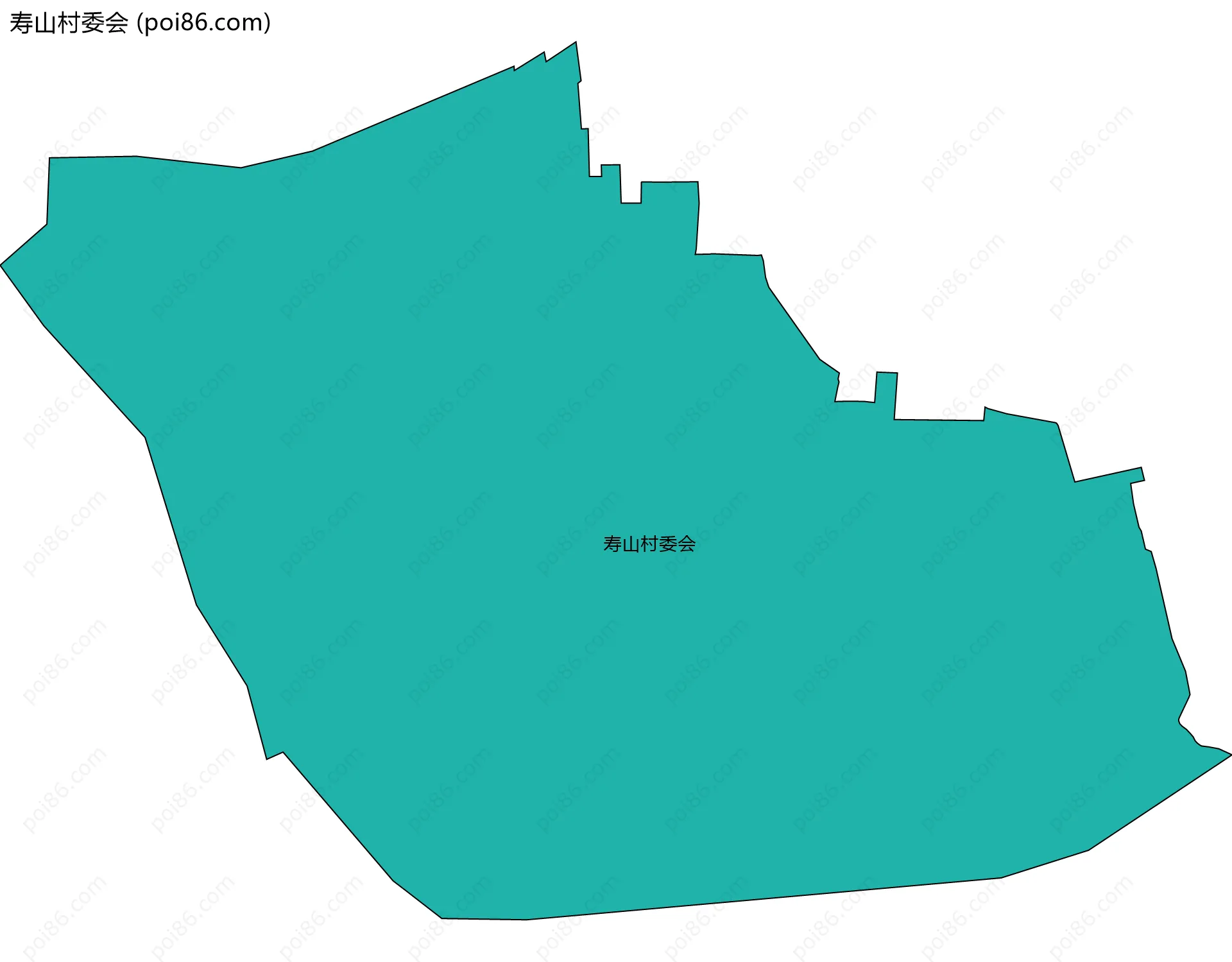 寿山村委会边界地图