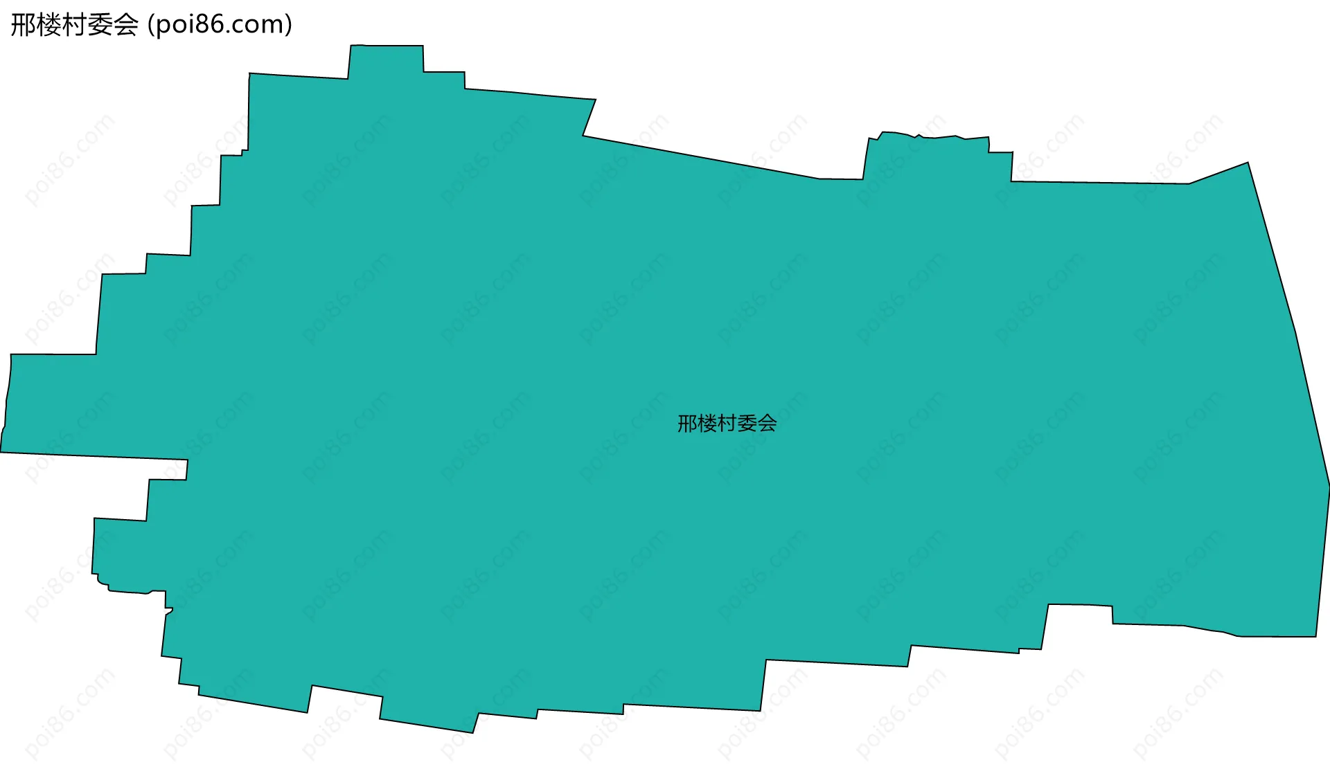 邢楼村委会边界地图