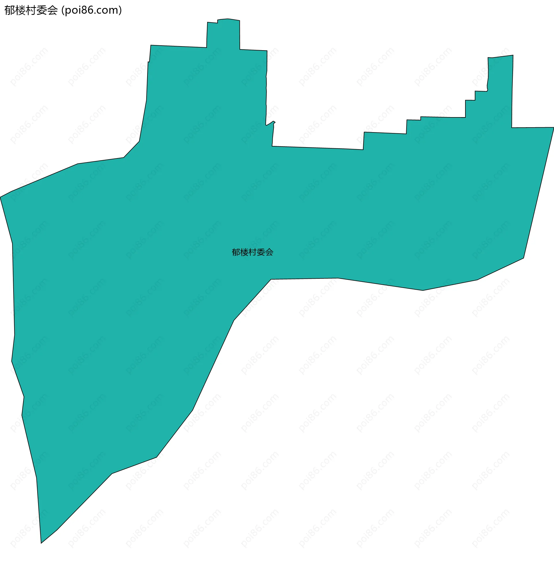 郁楼村委会边界地图