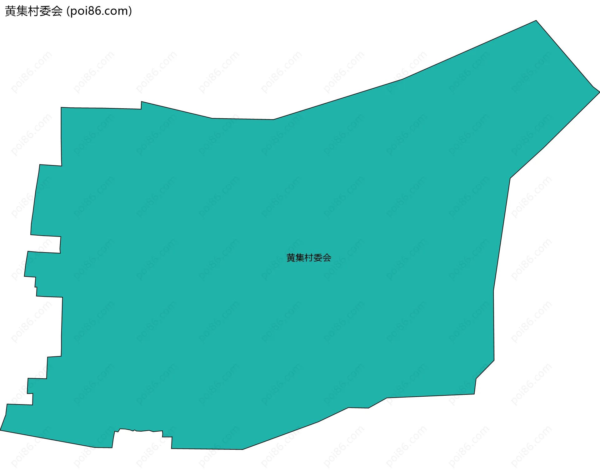 黄集村委会边界地图