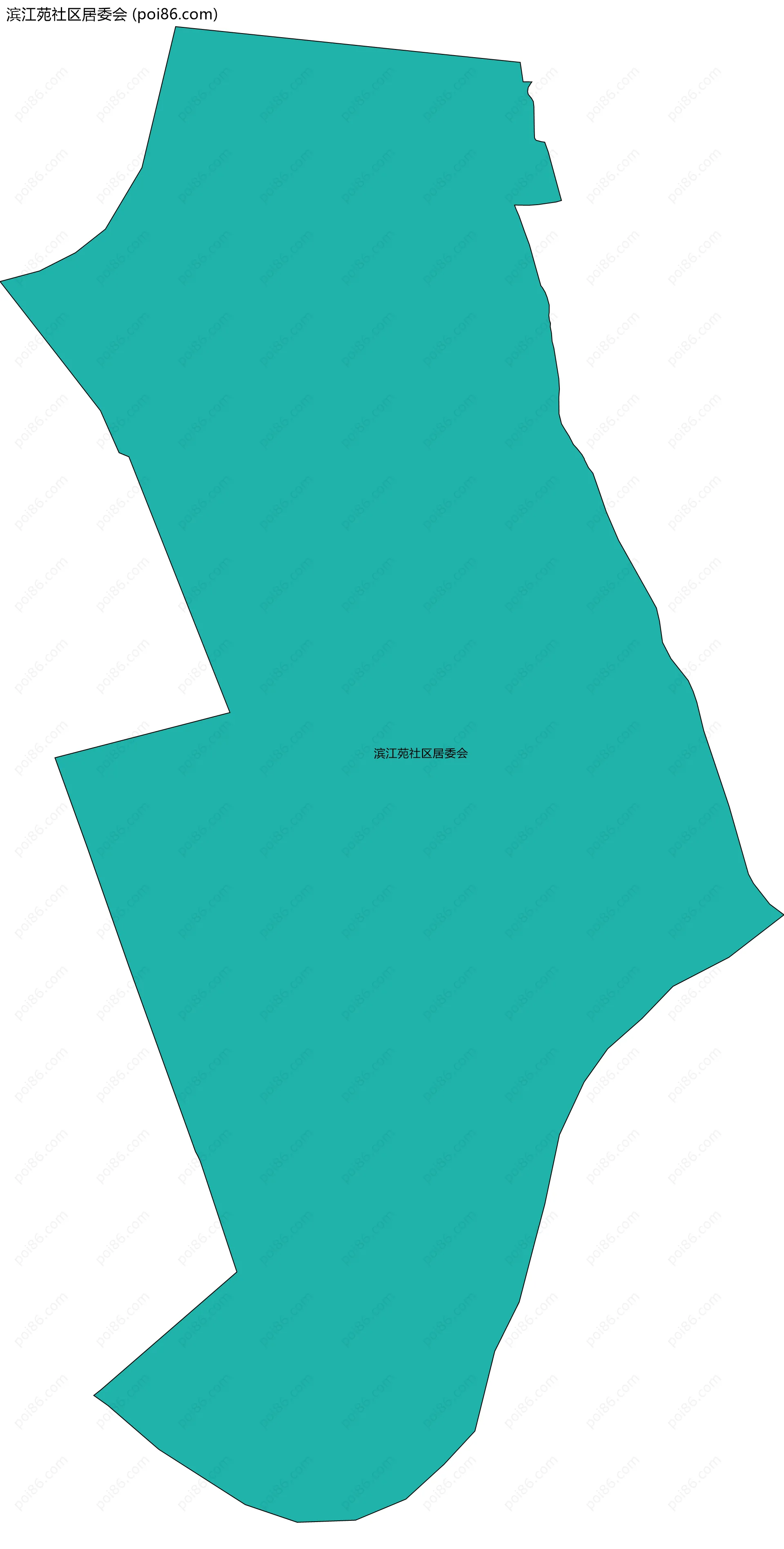 滨江苑社区居委会边界地图