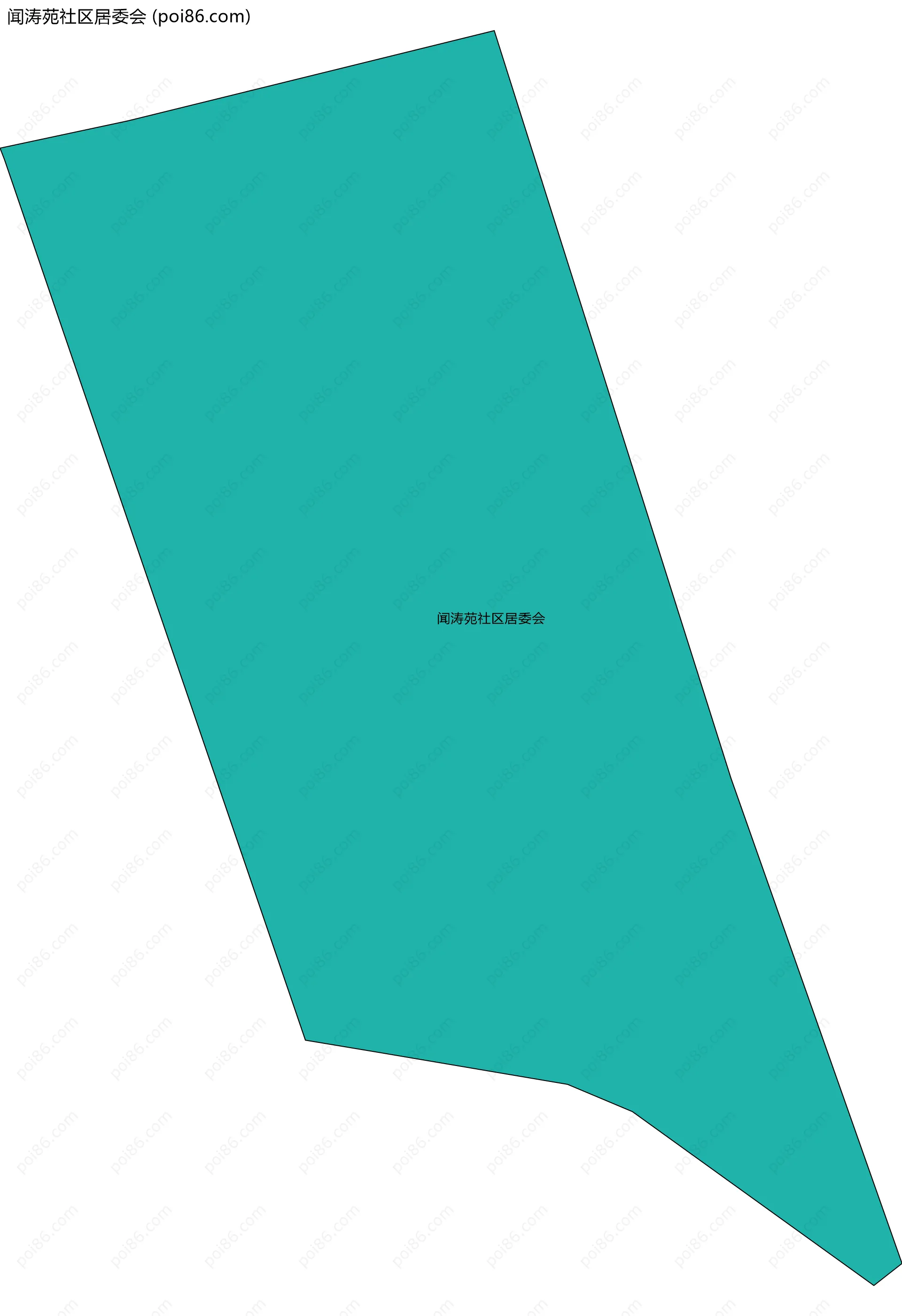 闻涛苑社区居委会边界地图