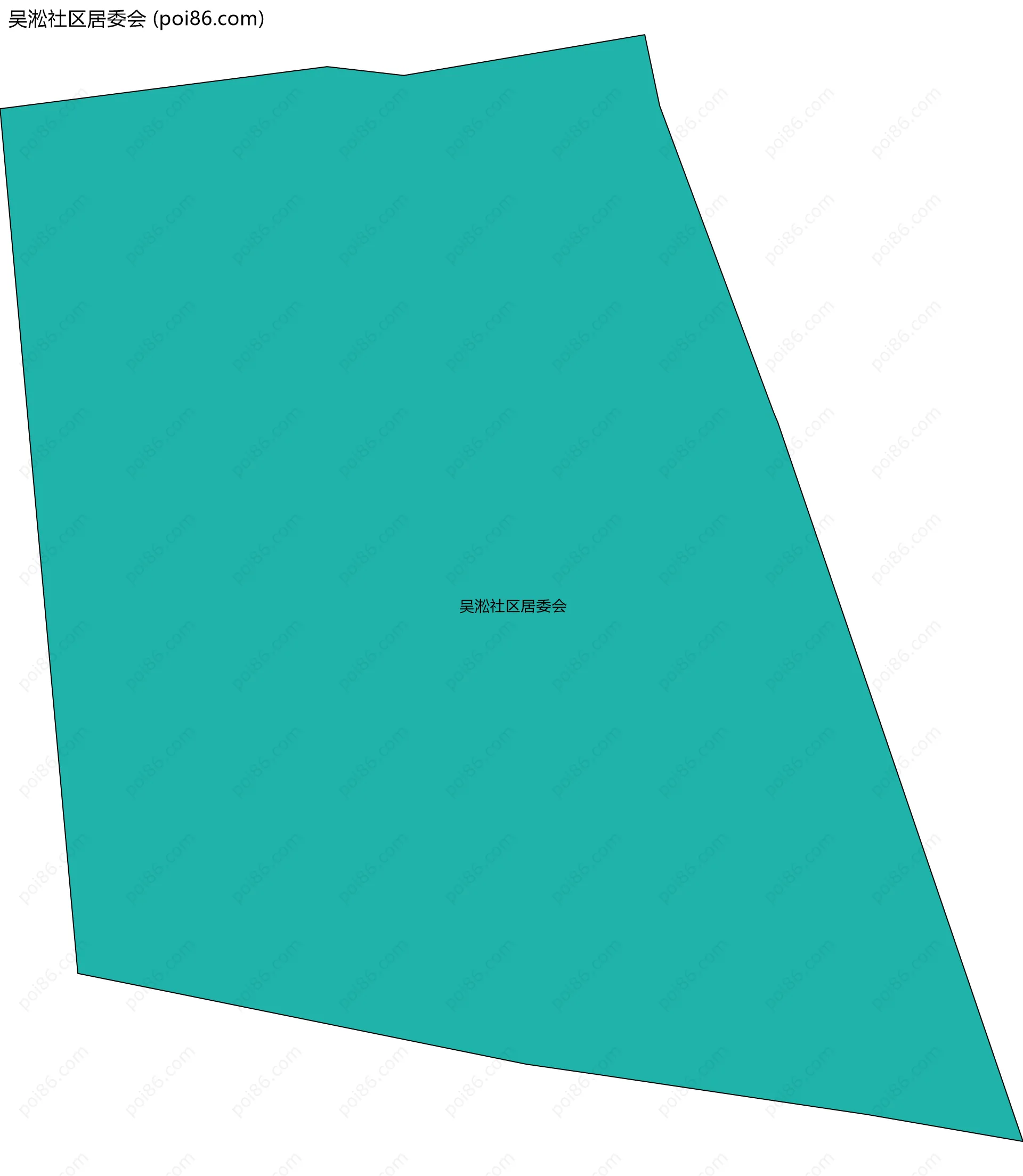 吴淞社区居委会边界地图