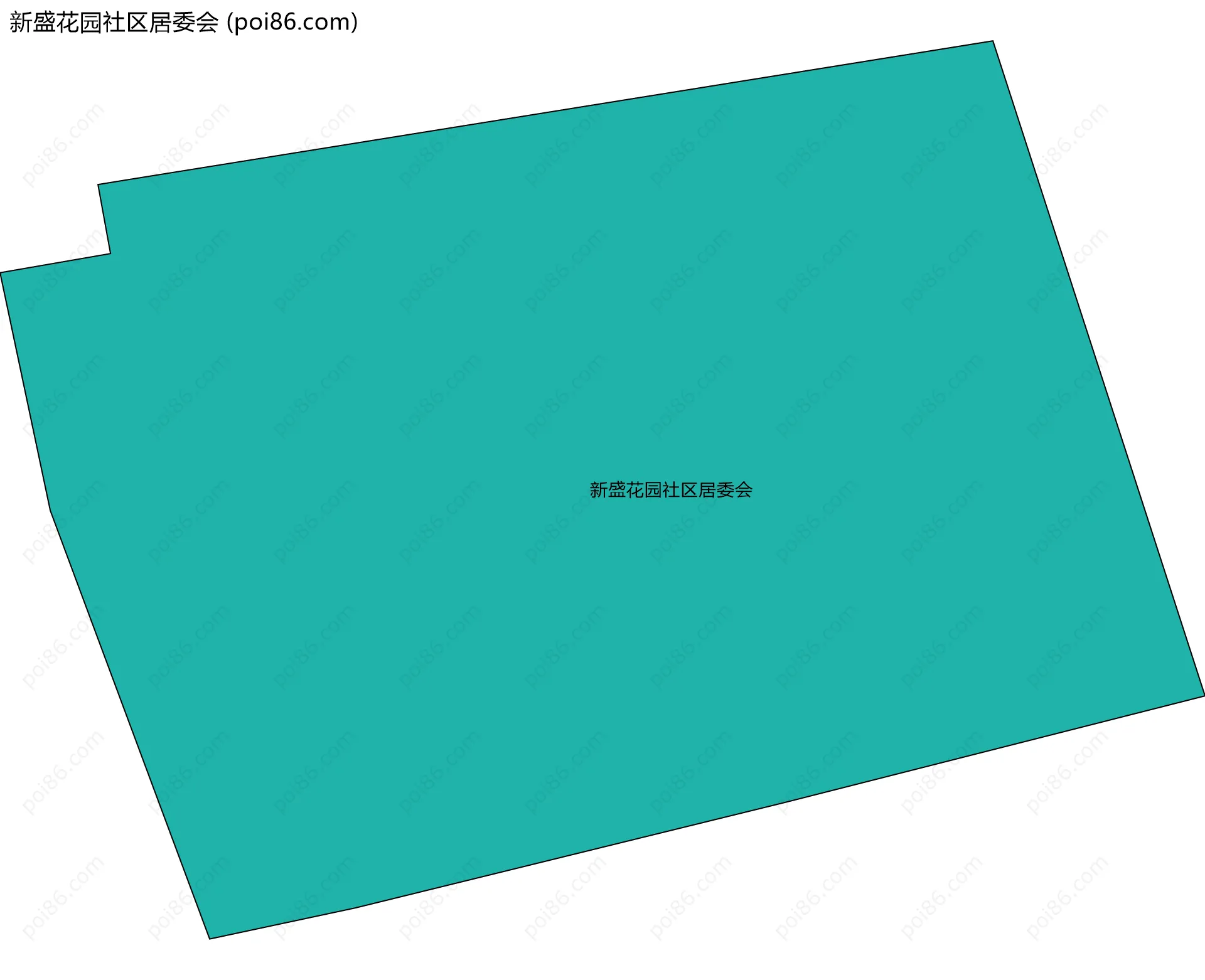 新盛花园社区居委会边界地图