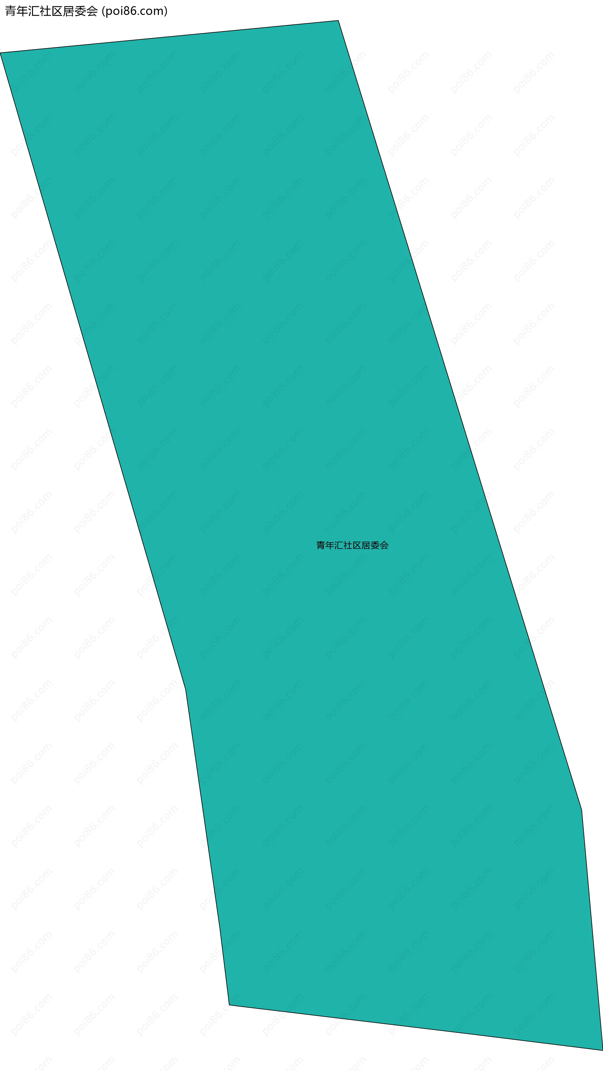 青年汇社区居委会边界地图