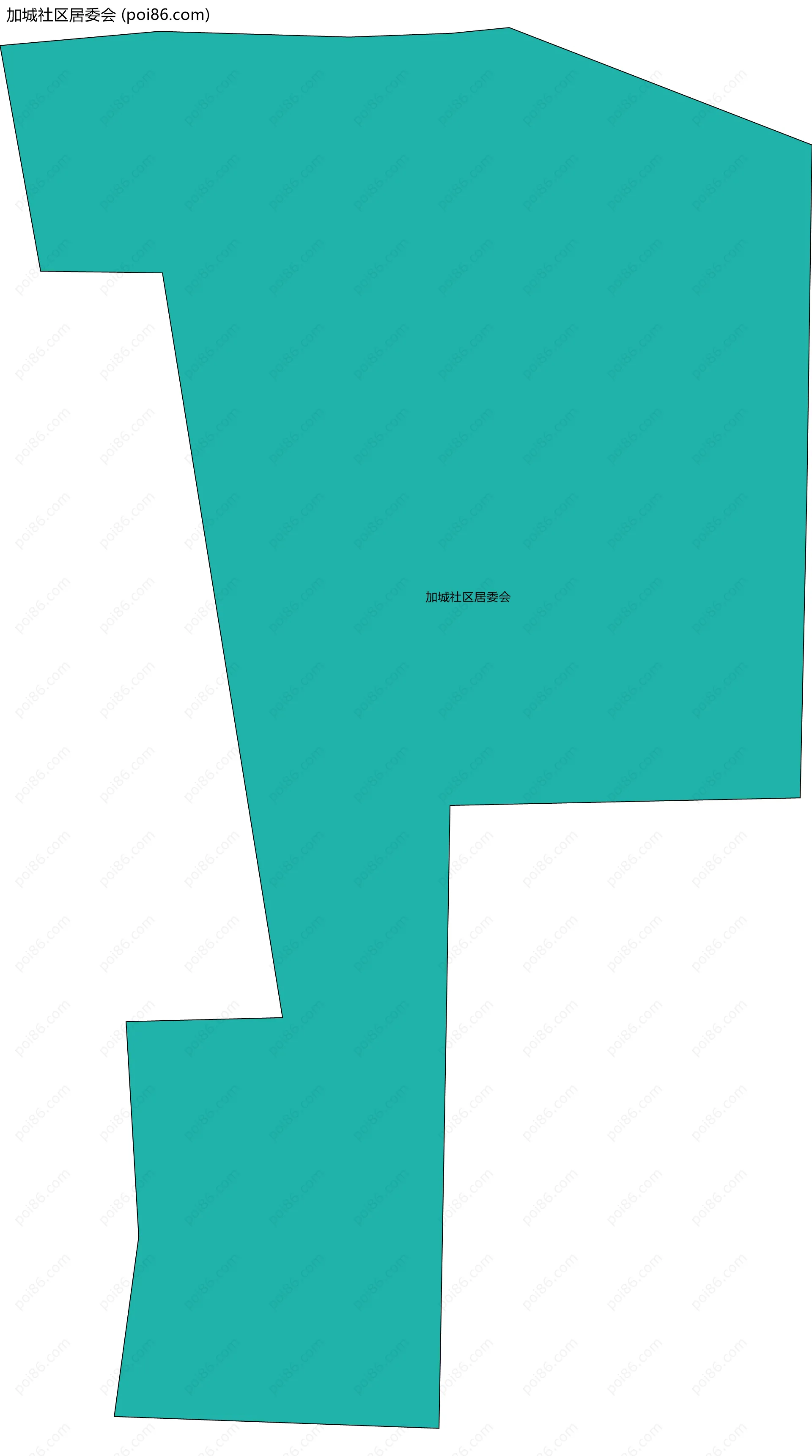 加城社区居委会边界地图