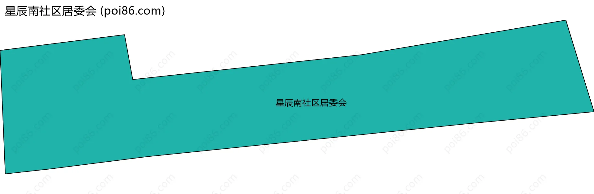 星辰南社区居委会边界地图