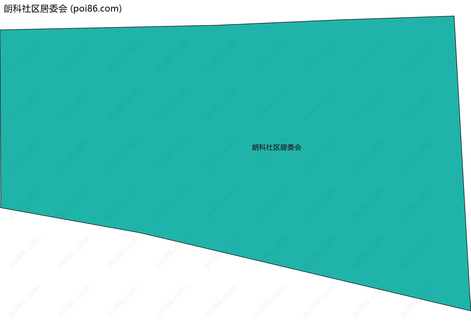 朗科社区居委会边界地图