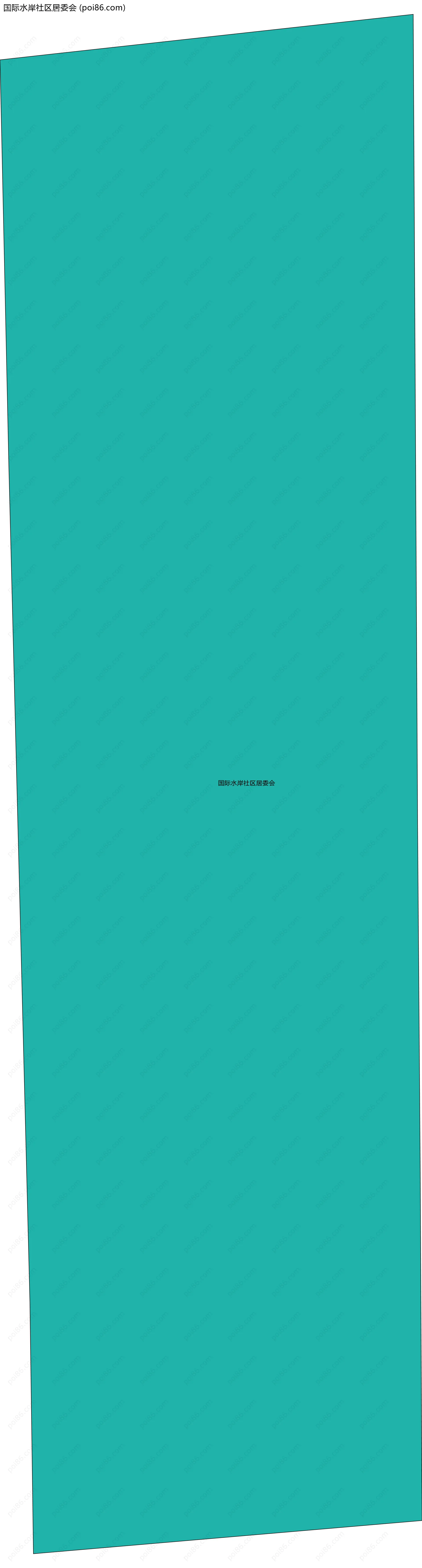 国际水岸社区居委会边界地图