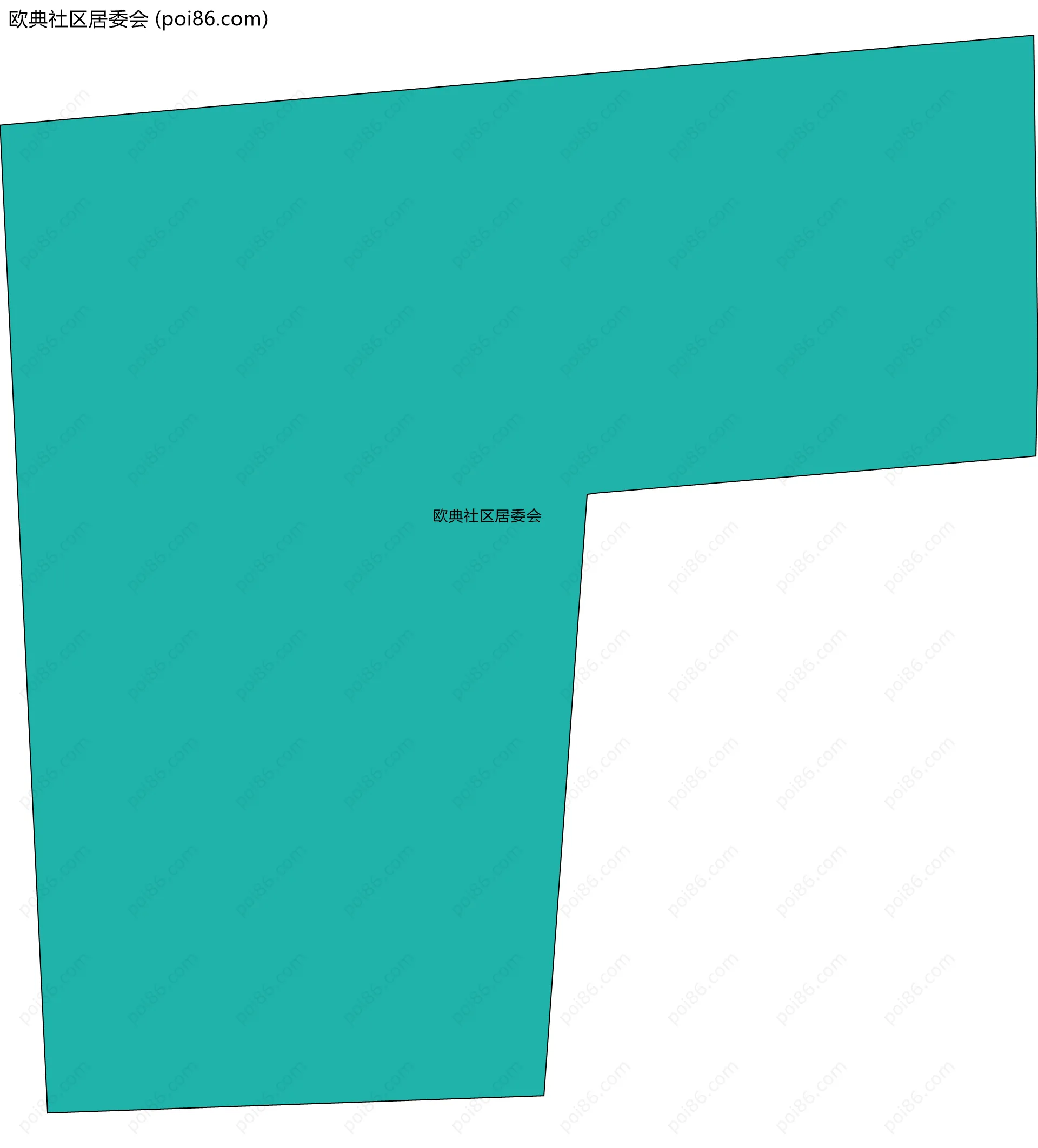 欧典社区居委会边界地图