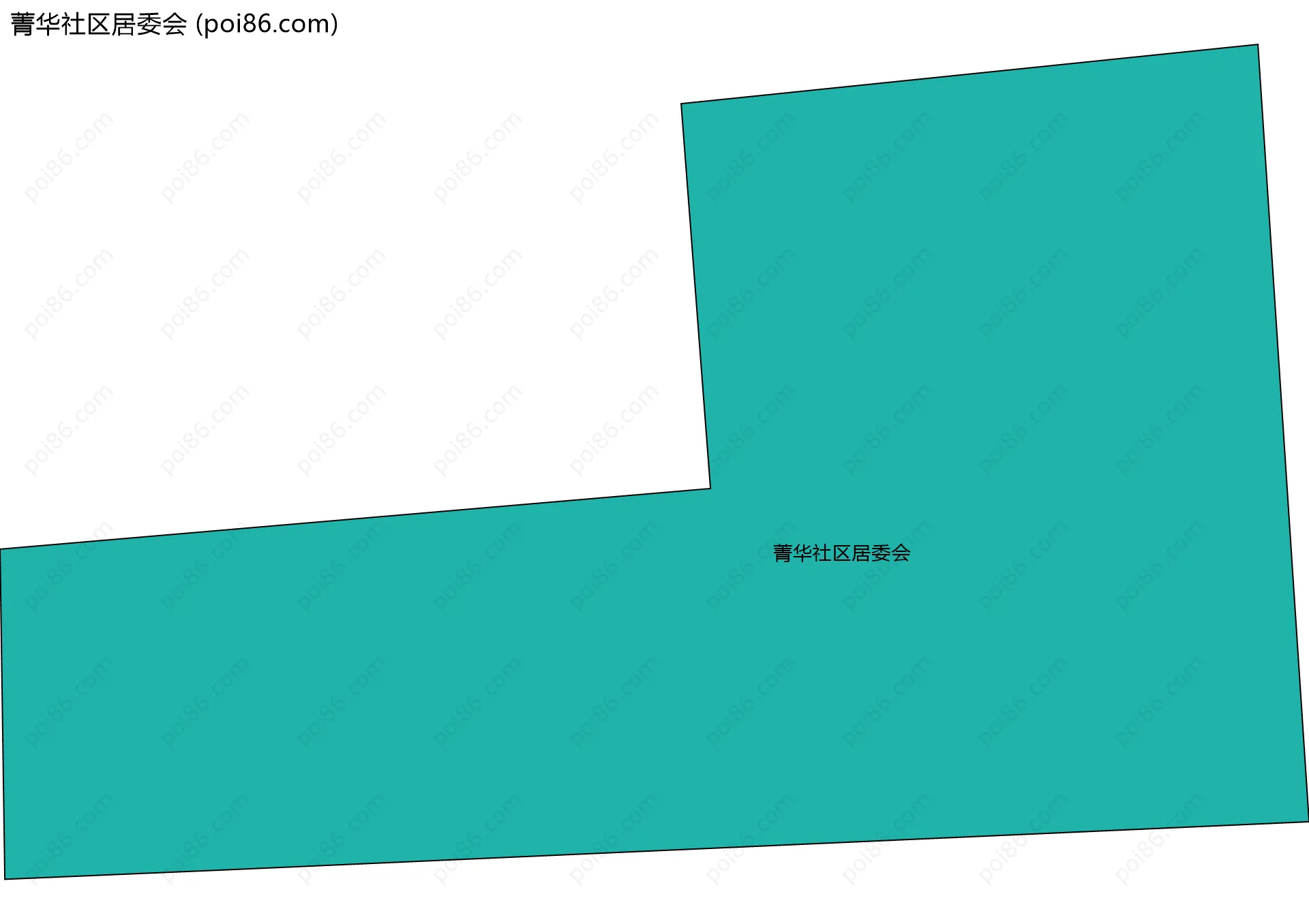 菁华社区居委会边界地图
