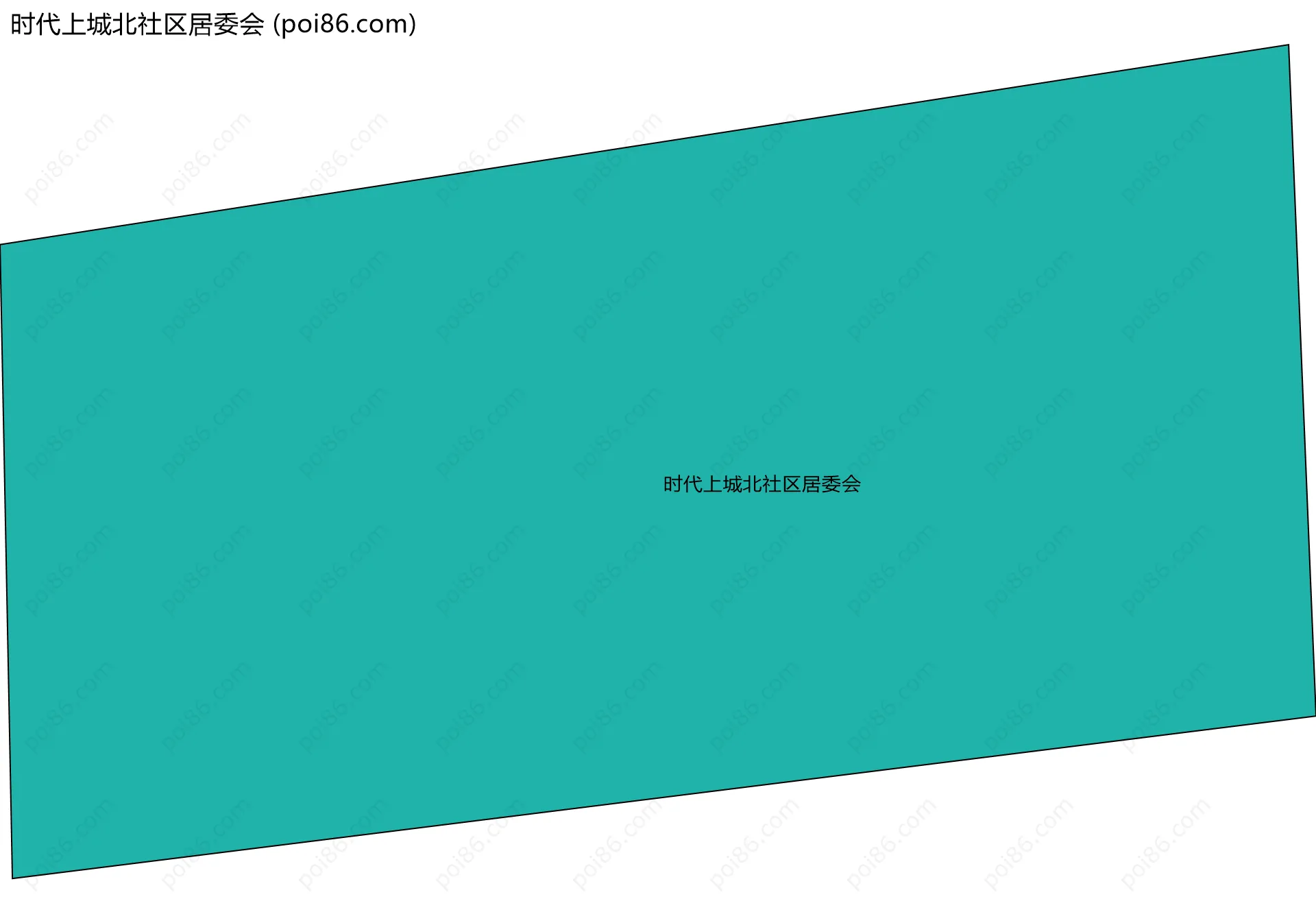 时代上城北社区居委会边界地图