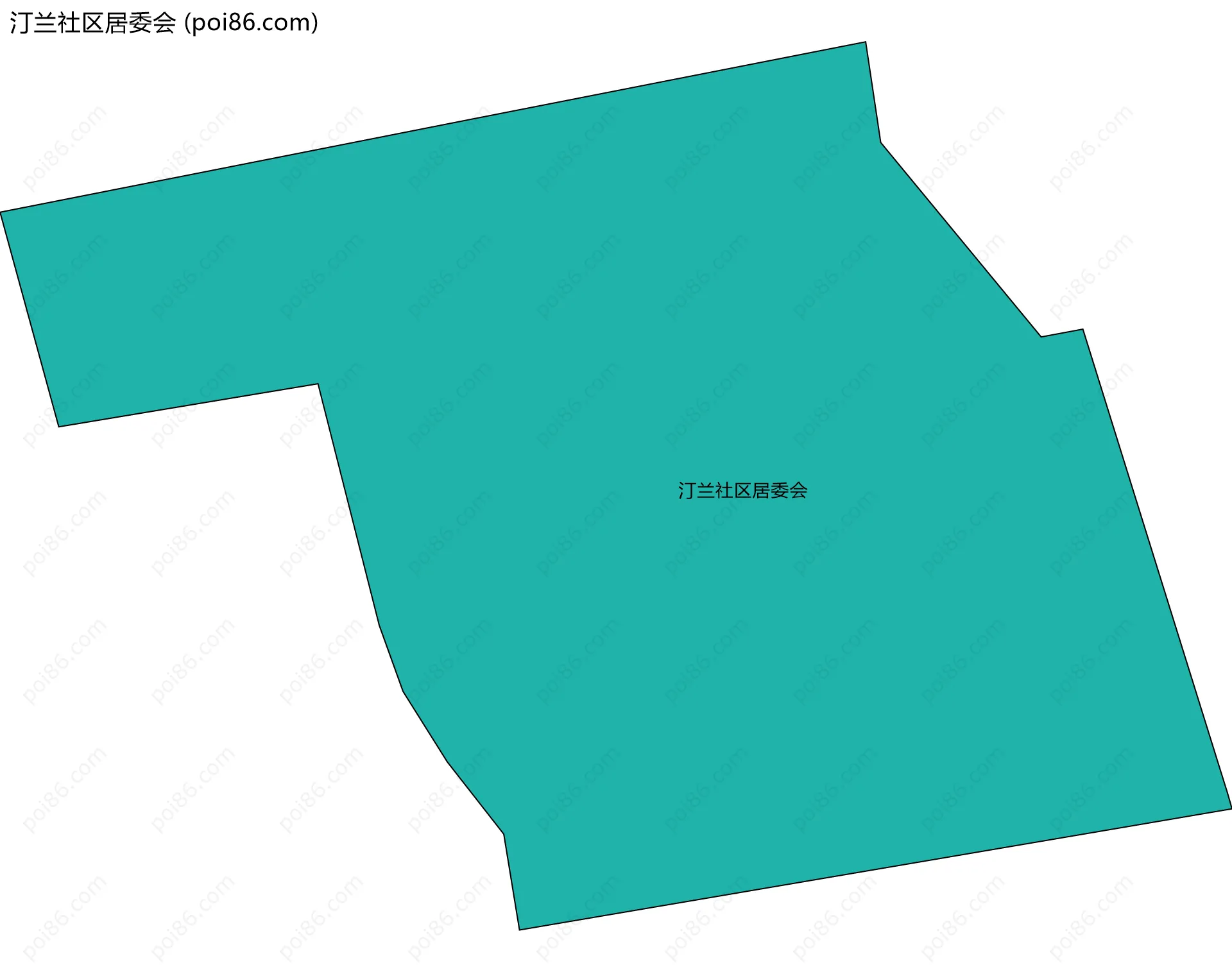 汀兰社区居委会边界地图