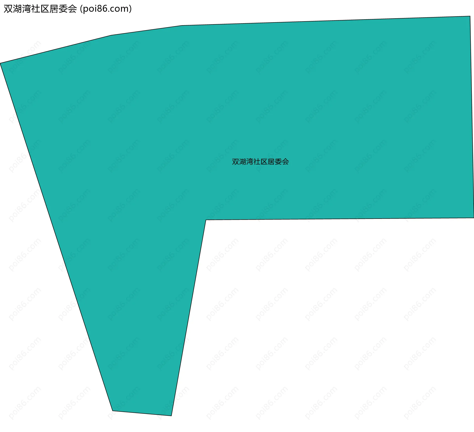 双湖湾社区居委会边界地图