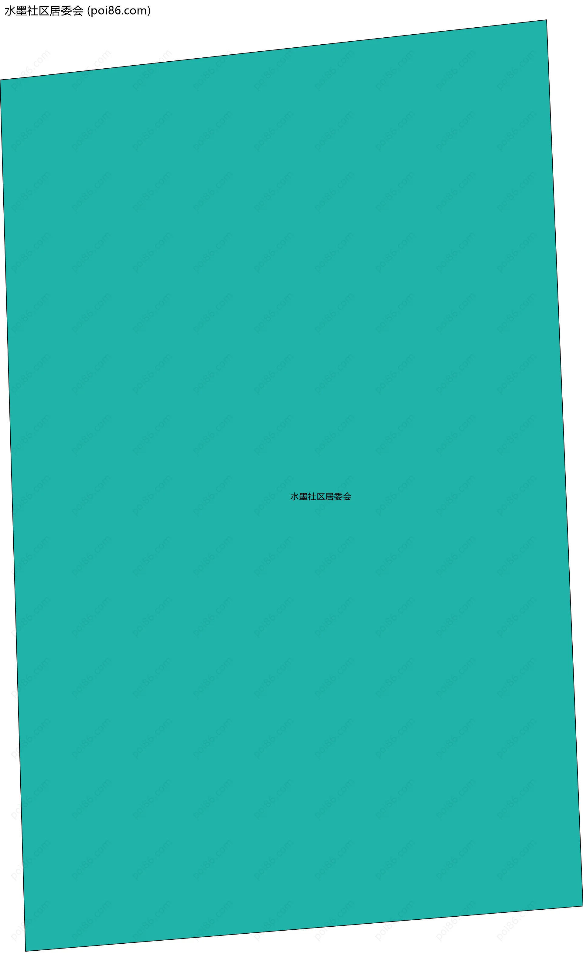 水墨社区居委会边界地图