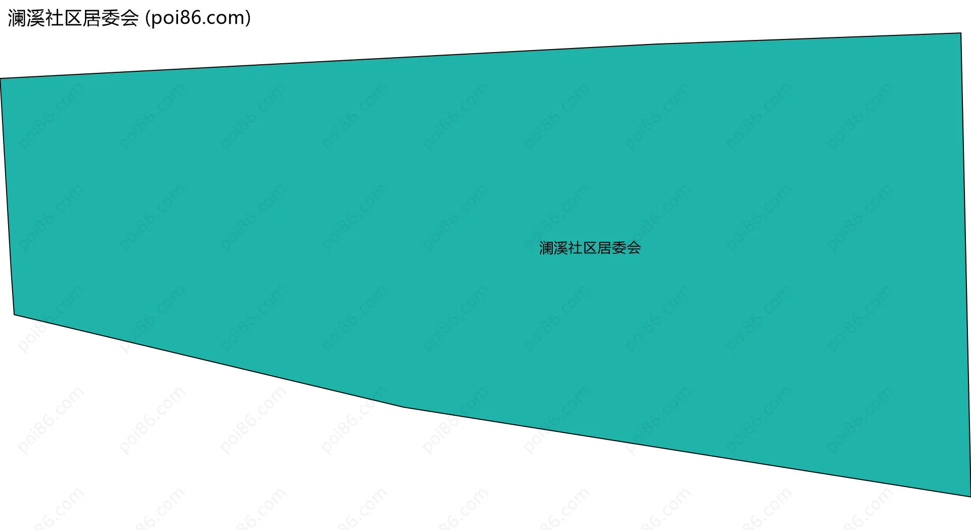 澜溪社区居委会边界地图