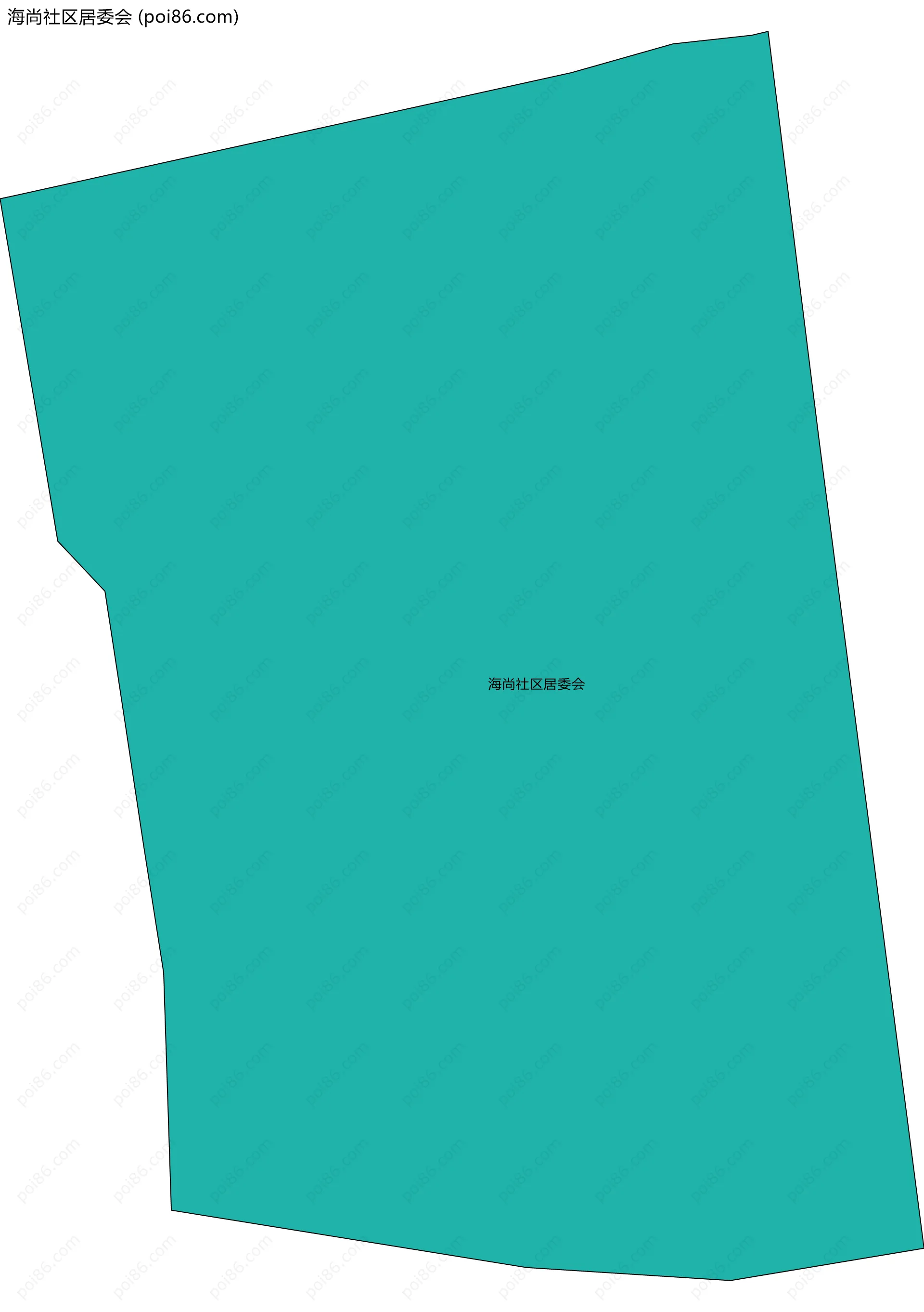 海尚社区居委会边界地图