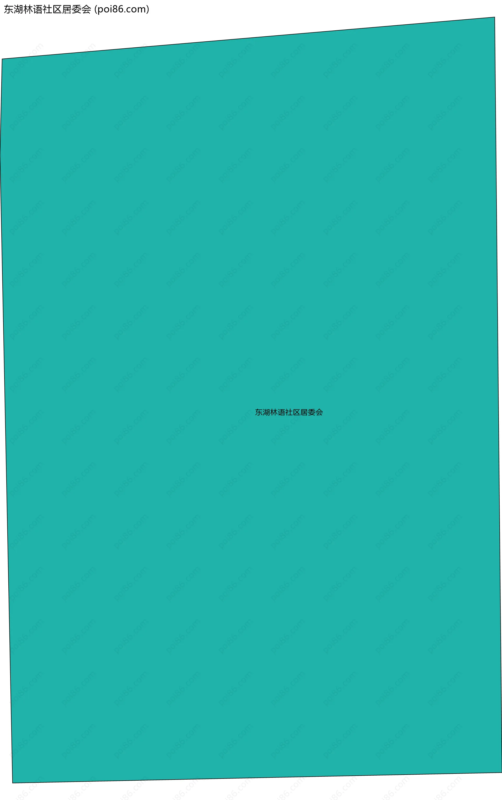 东湖林语社区居委会边界地图