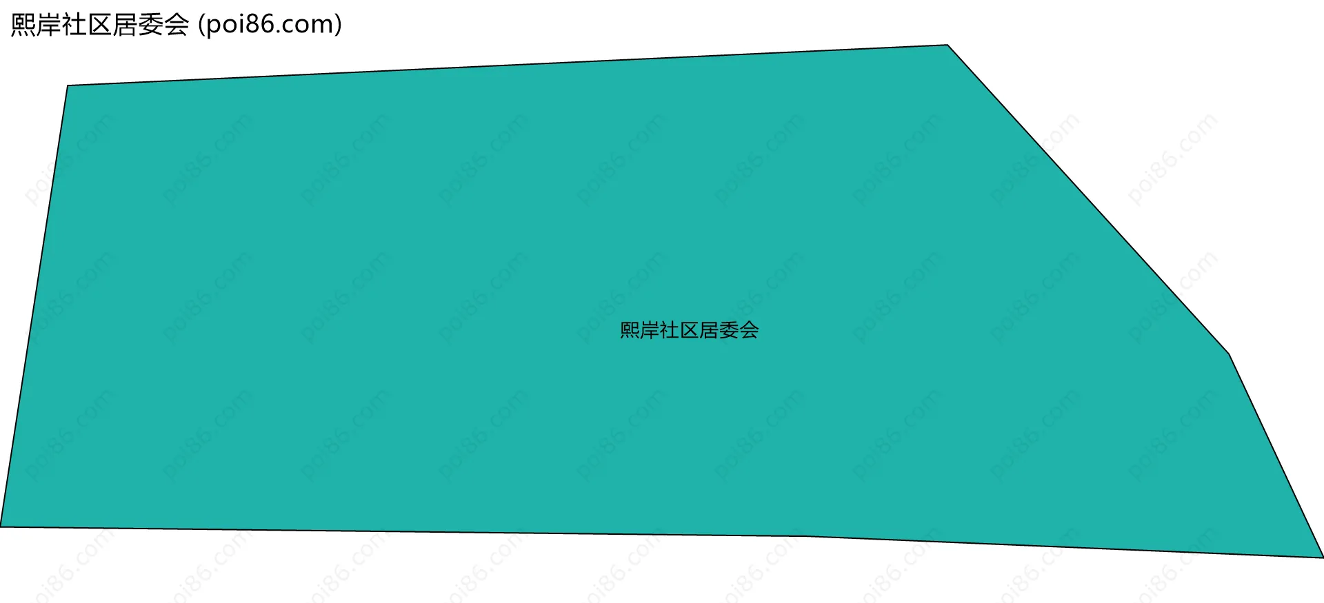 熙岸社区居委会边界地图