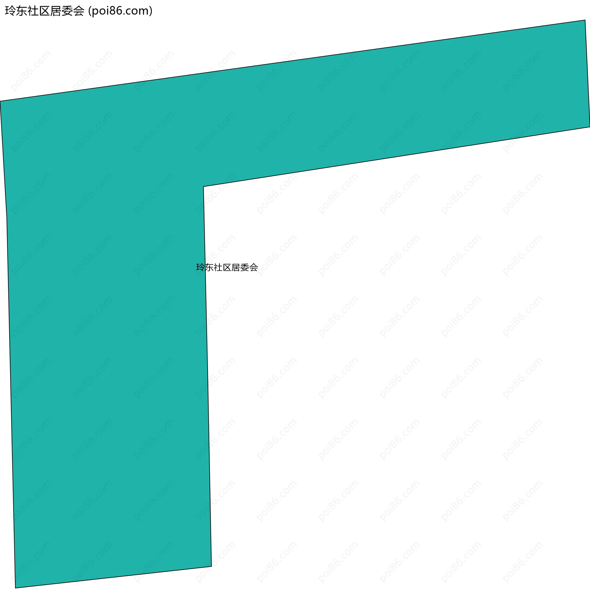 玲东社区居委会边界地图