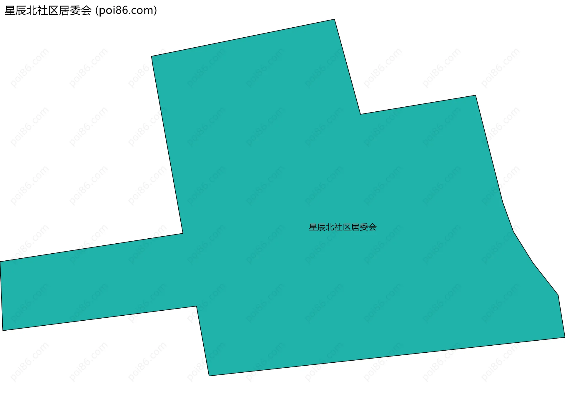星辰北社区居委会边界地图