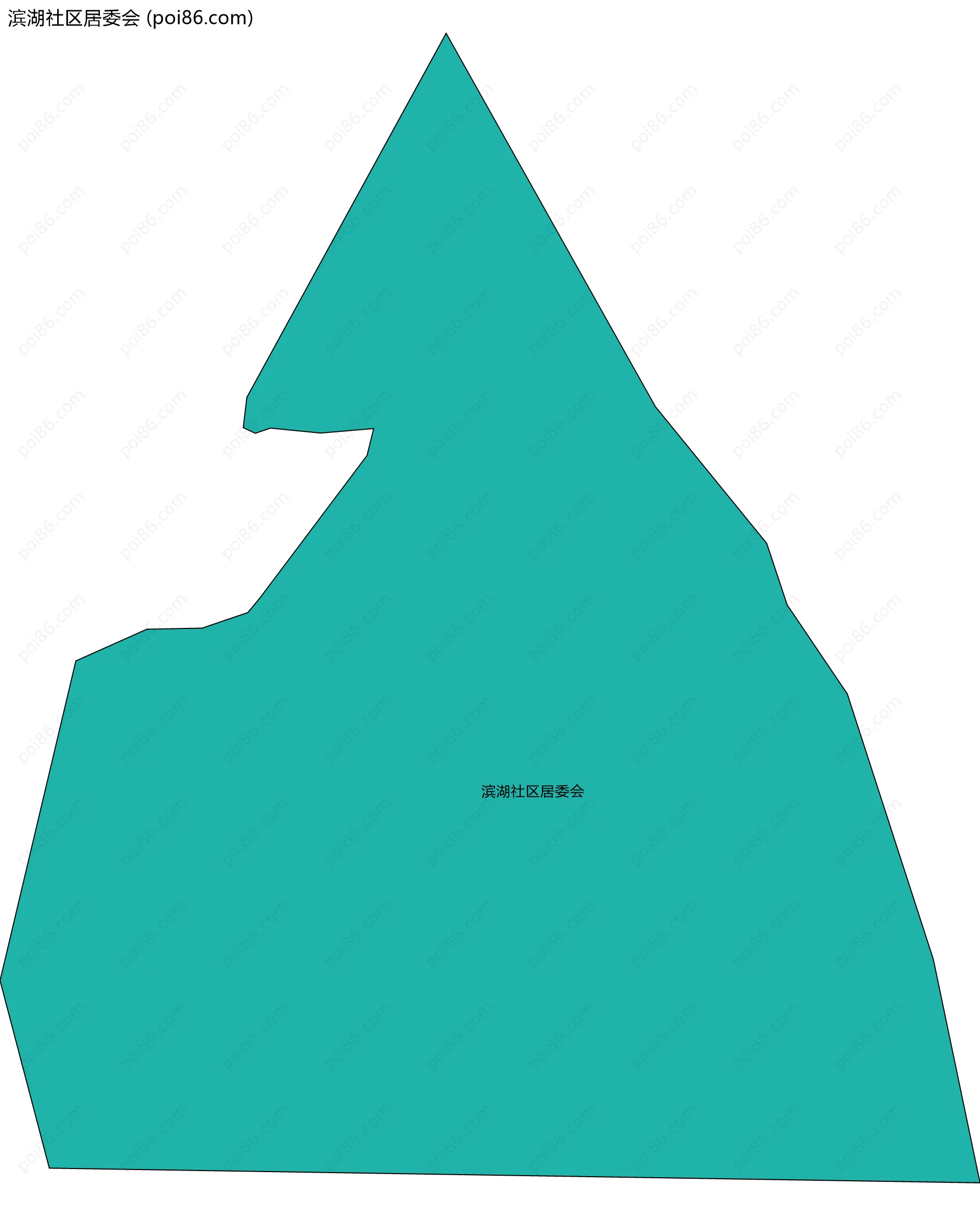 滨湖社区居委会边界地图